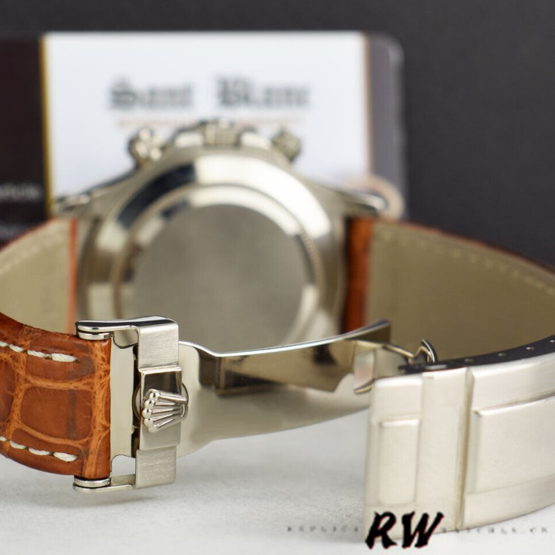 Rolex Daytona 116519 Panda Dial Brown Leather Strap 40mm Mens Replica Watch