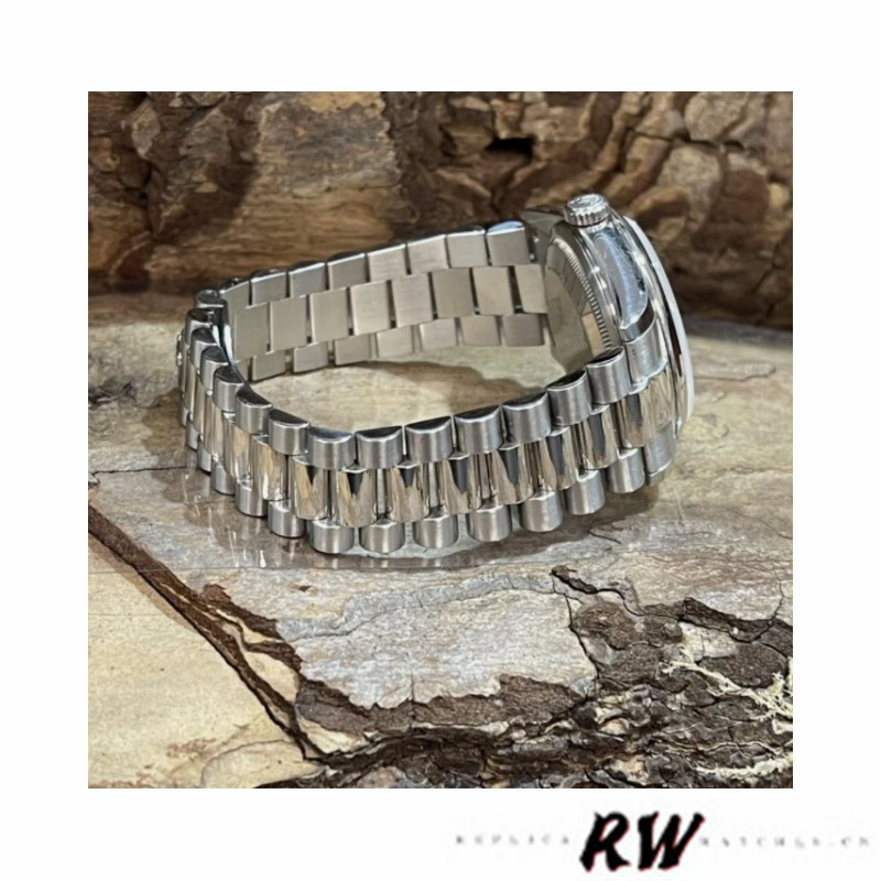 Rolex Day-Date 118206 Rhodium Grey Dial Roman Numerals 36mm Unisex Replica Watch