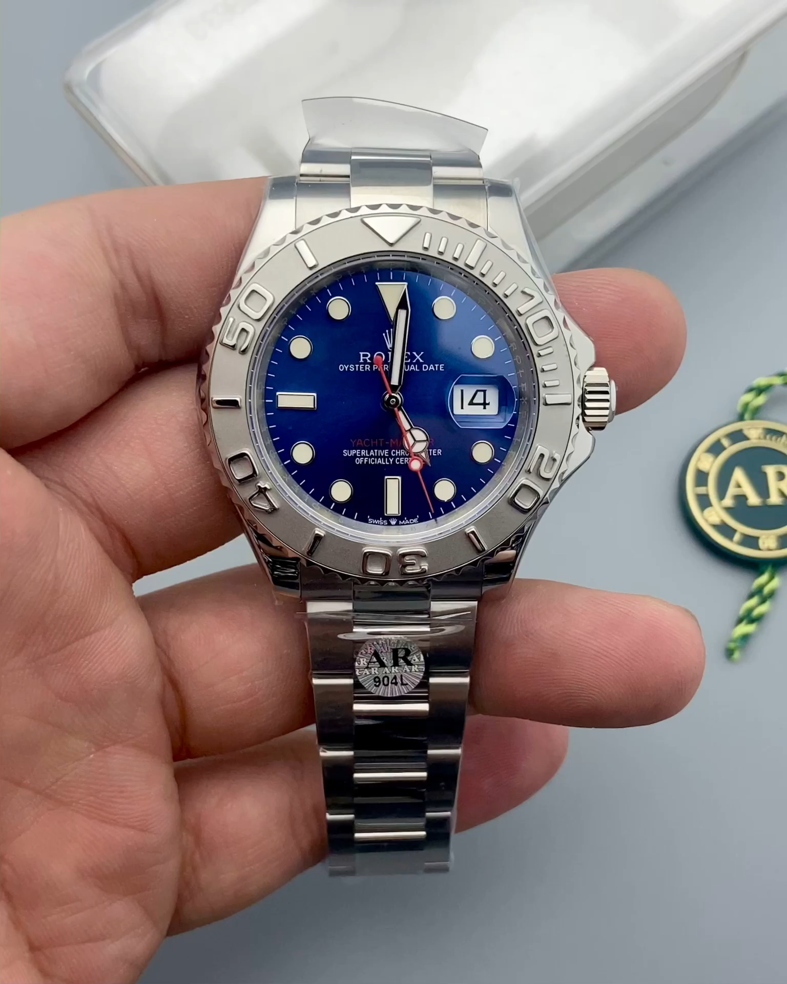 Rolex Yacht-Master 126622 Platinum Bezel Blue Dial 40MM Mens Replica Watch