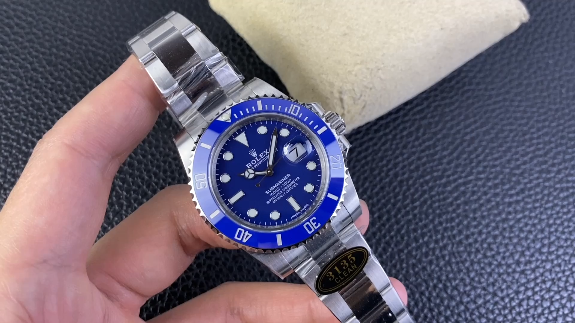 Rolex Submariner 116619LB White Gold Blue Dial 40mm Mens Replica Watch