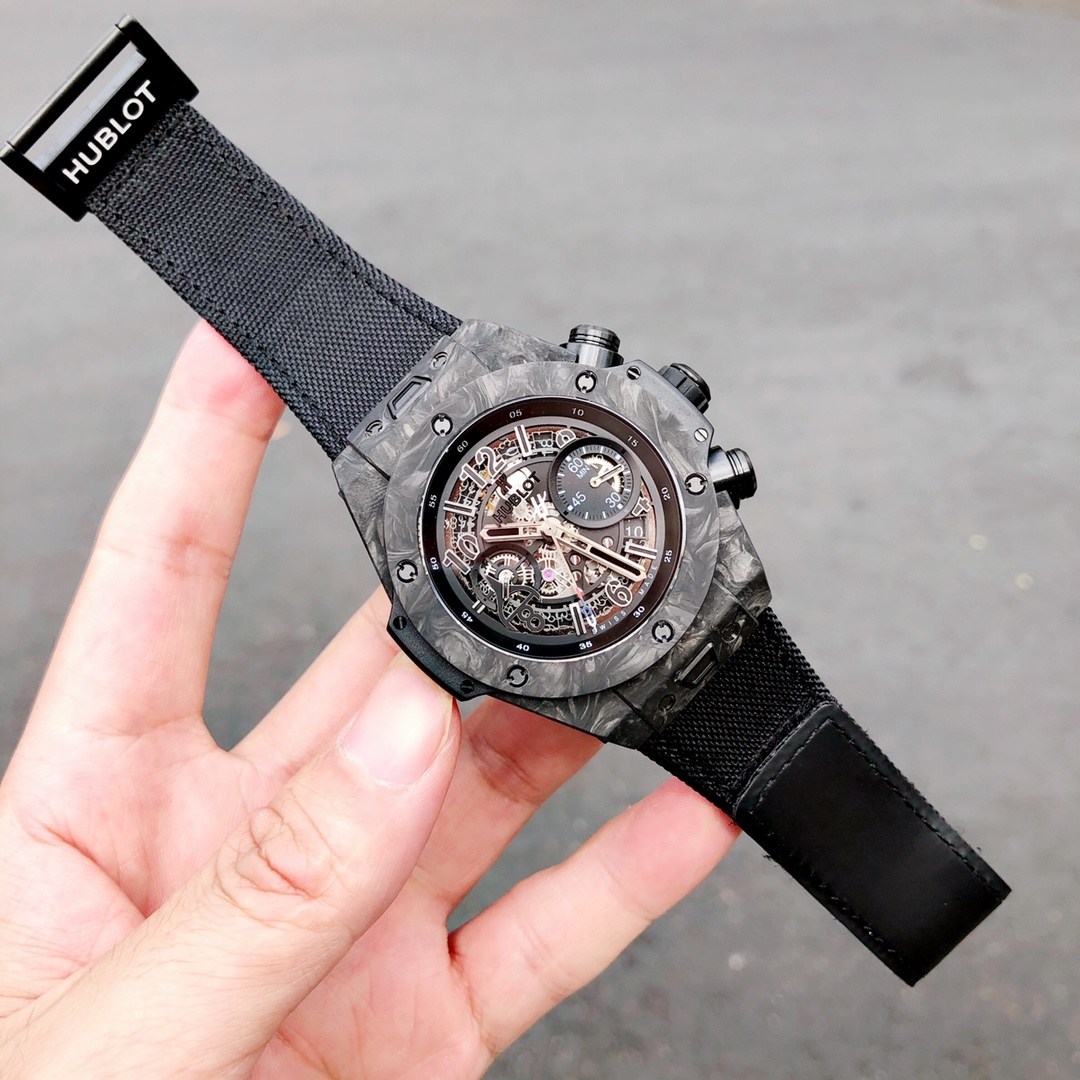 Hublot 411.QV.1123.NR.OVK21 Big Bang Unico Red Carbon Alex Ovechkin Watch 45mm