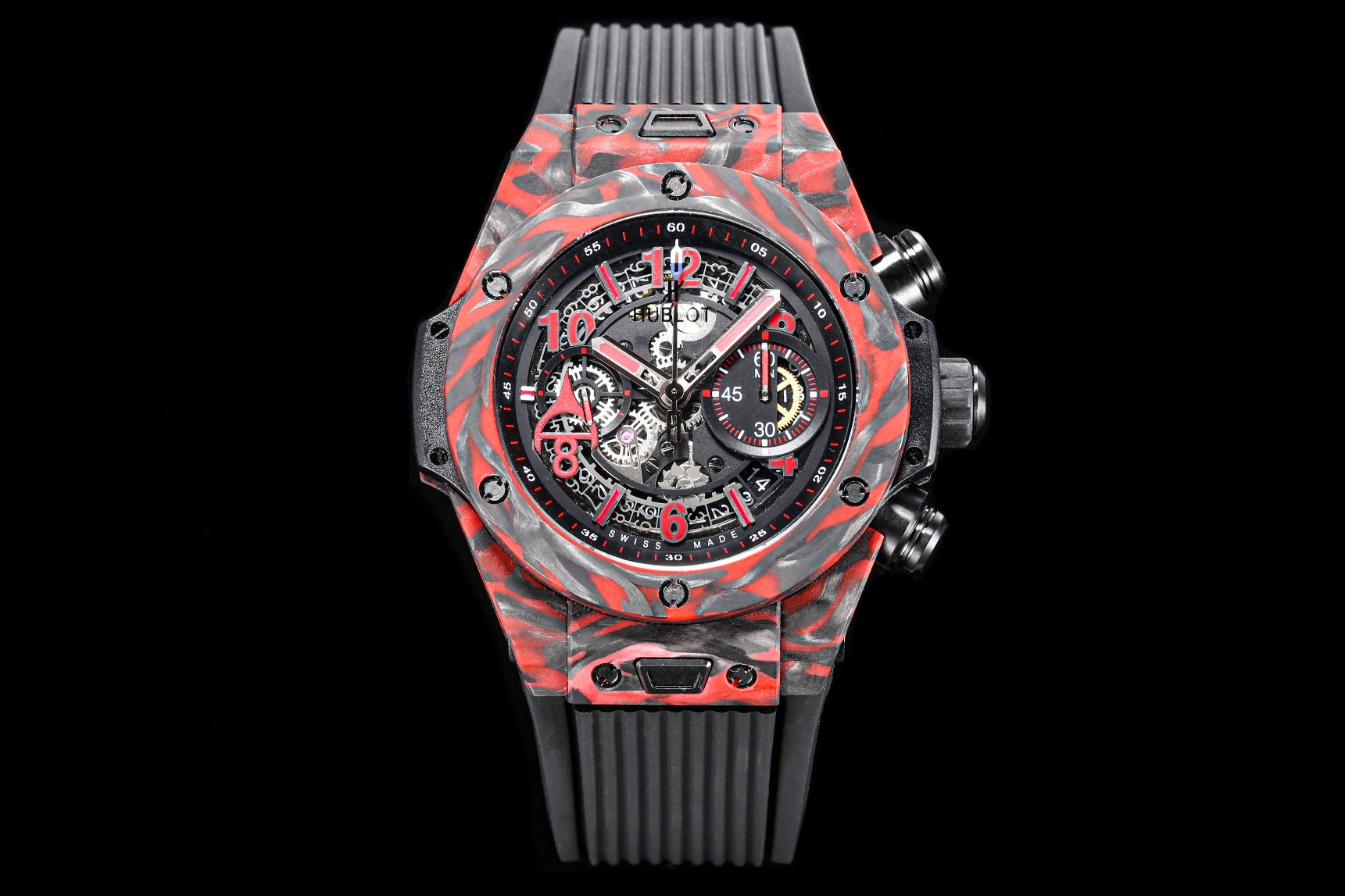 Hublot 411.QV.1123.NR.OVK21 Big Bang Unico Red Carbon Alex Ovechkin Watch 45mm