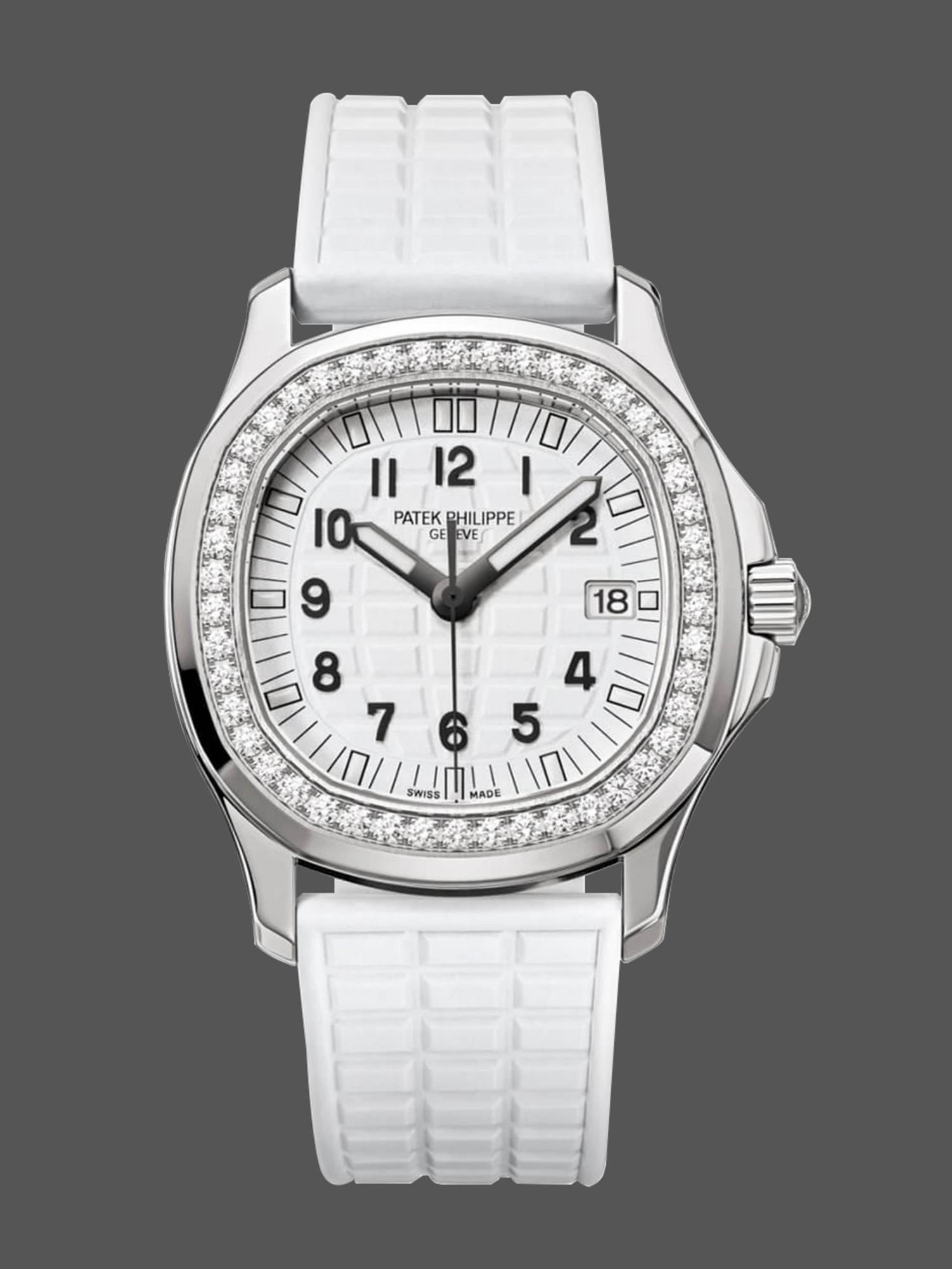Replica Patek Philippe Aquanaut White 5067A 024 36mm Lady Watch