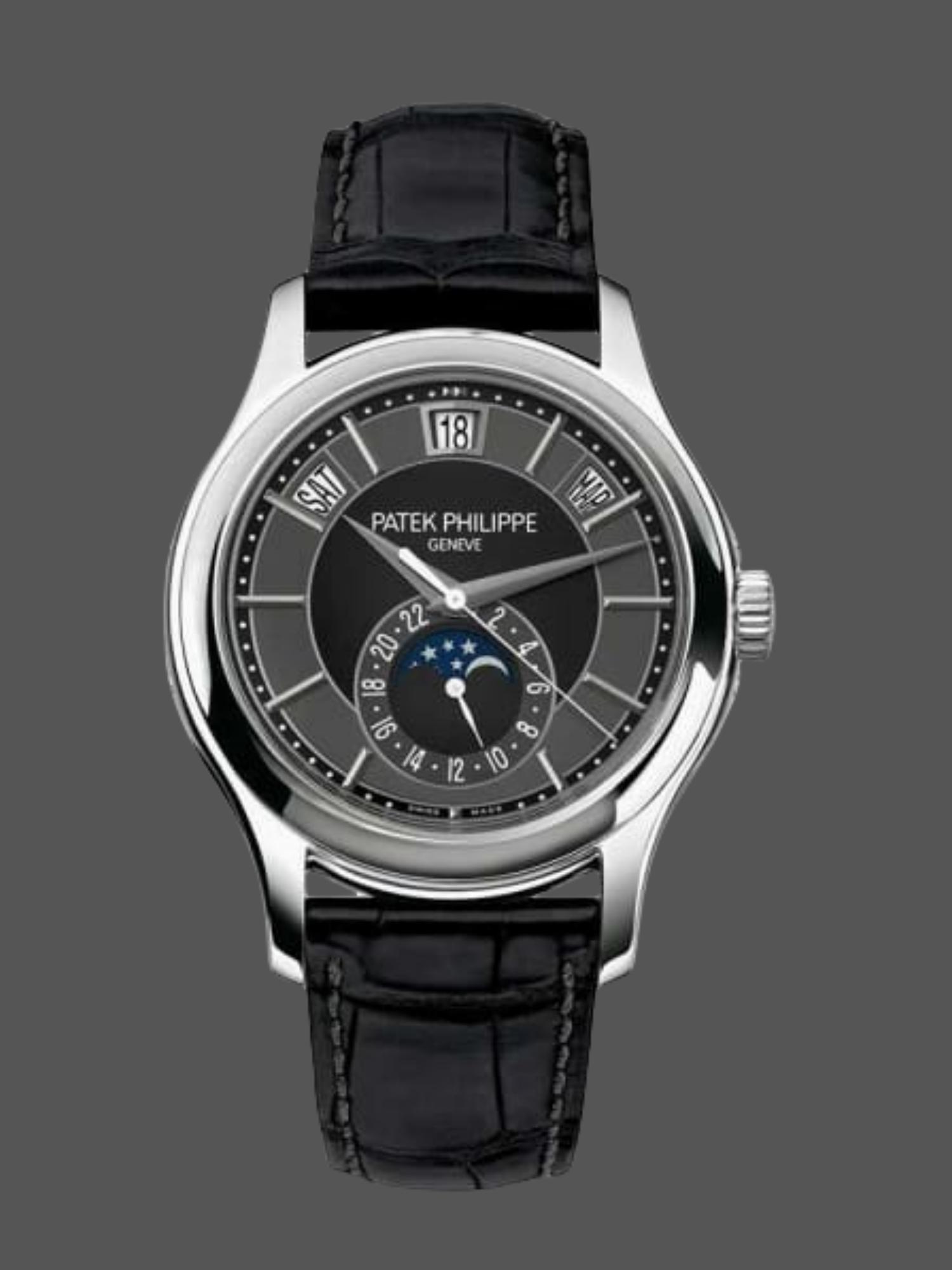 Replica Patek Philippe Complications Annual Calendar White Gold 5205G 010 40mm Mens Watch