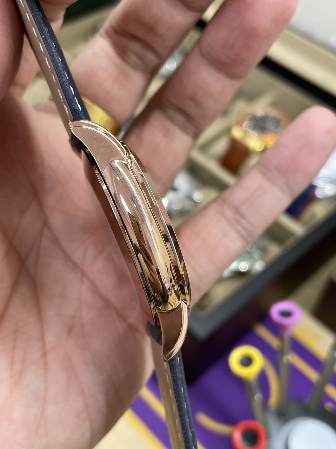 Patek Philippe Complications Rose Gold Blue 5224R 001 42mm Replica