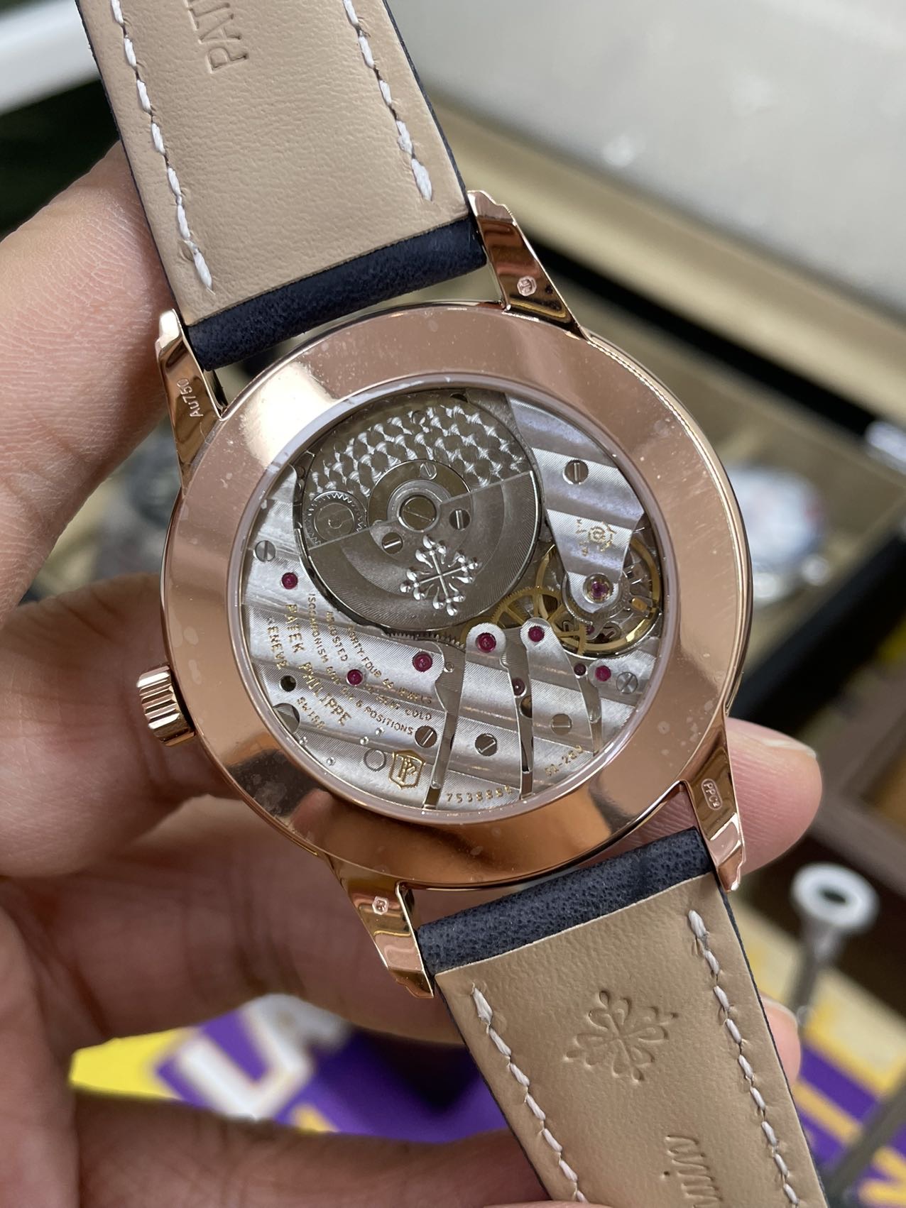 Patek Philippe Complications Rose Gold Blue 5224R 001 42mm Replica
