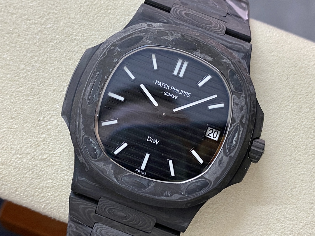Patek Philippe Nautilus Carbon Fiber Case Black Dial 5711 40MM Watch