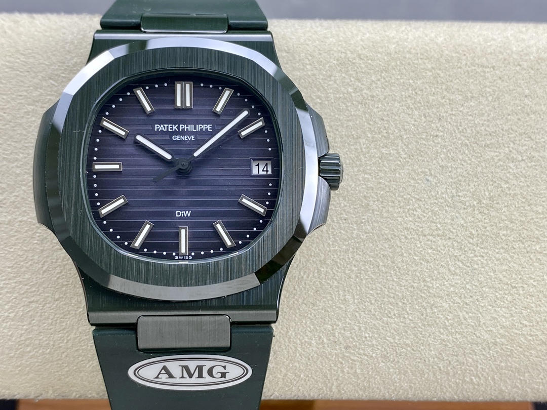 Patek Philippe Nautilus Green Rubber Blue Dial 5711 40MM Watch