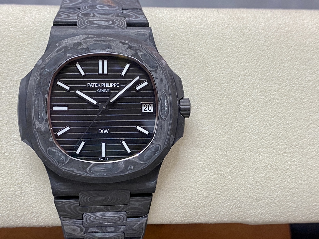 Patek Philippe Nautilus Carbon Fiber Case Black Dial 5711 40MM Watch
