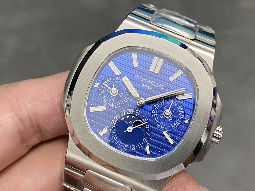 Patek Philippe Nautilus Perpetual Calendar White Gold Blue Dial 5740 1G 001 40mm