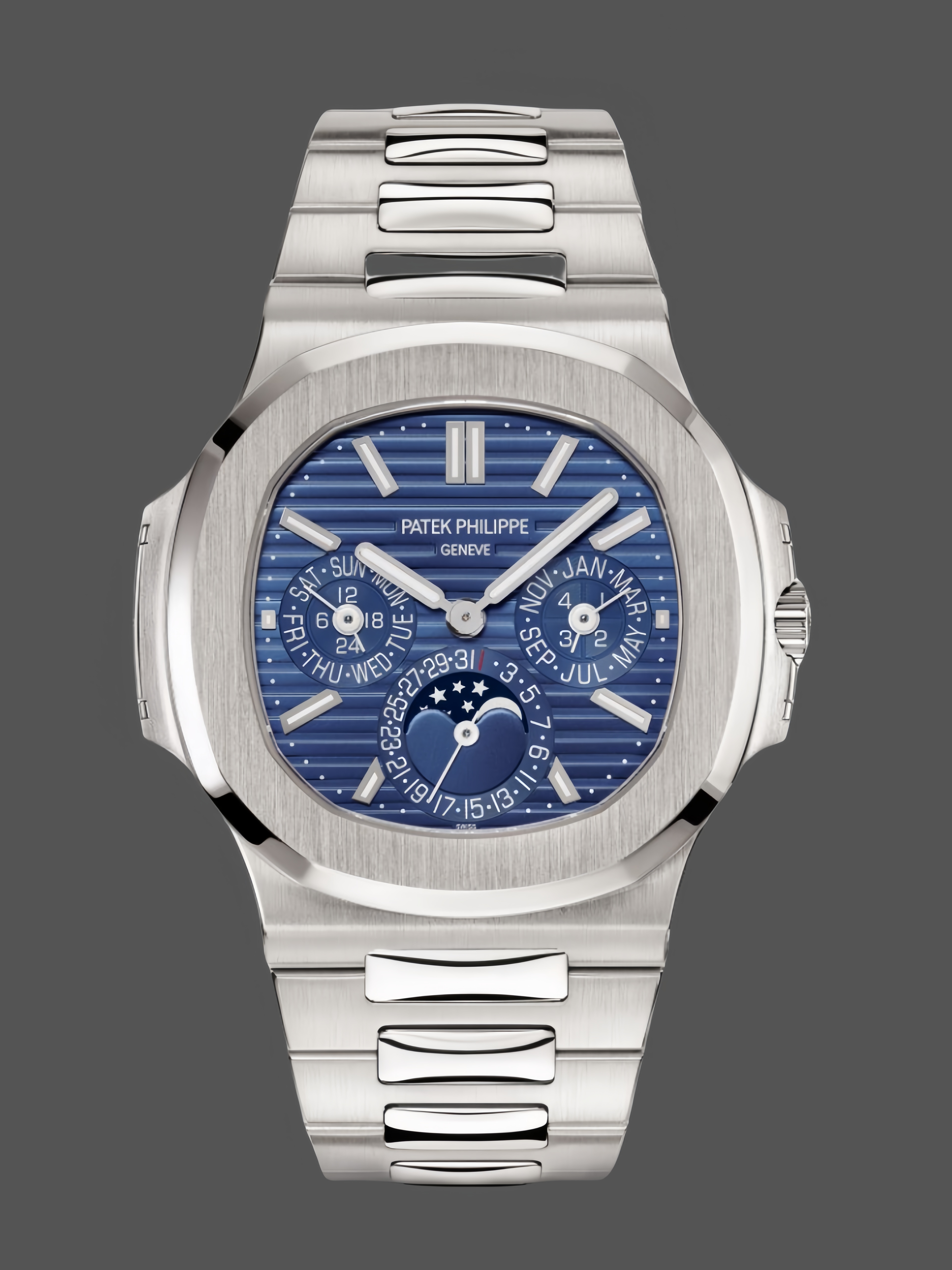 Patek Philippe Nautilus Perpetual Calendar White Gold Blue Dial 5740 1G 001 40mm