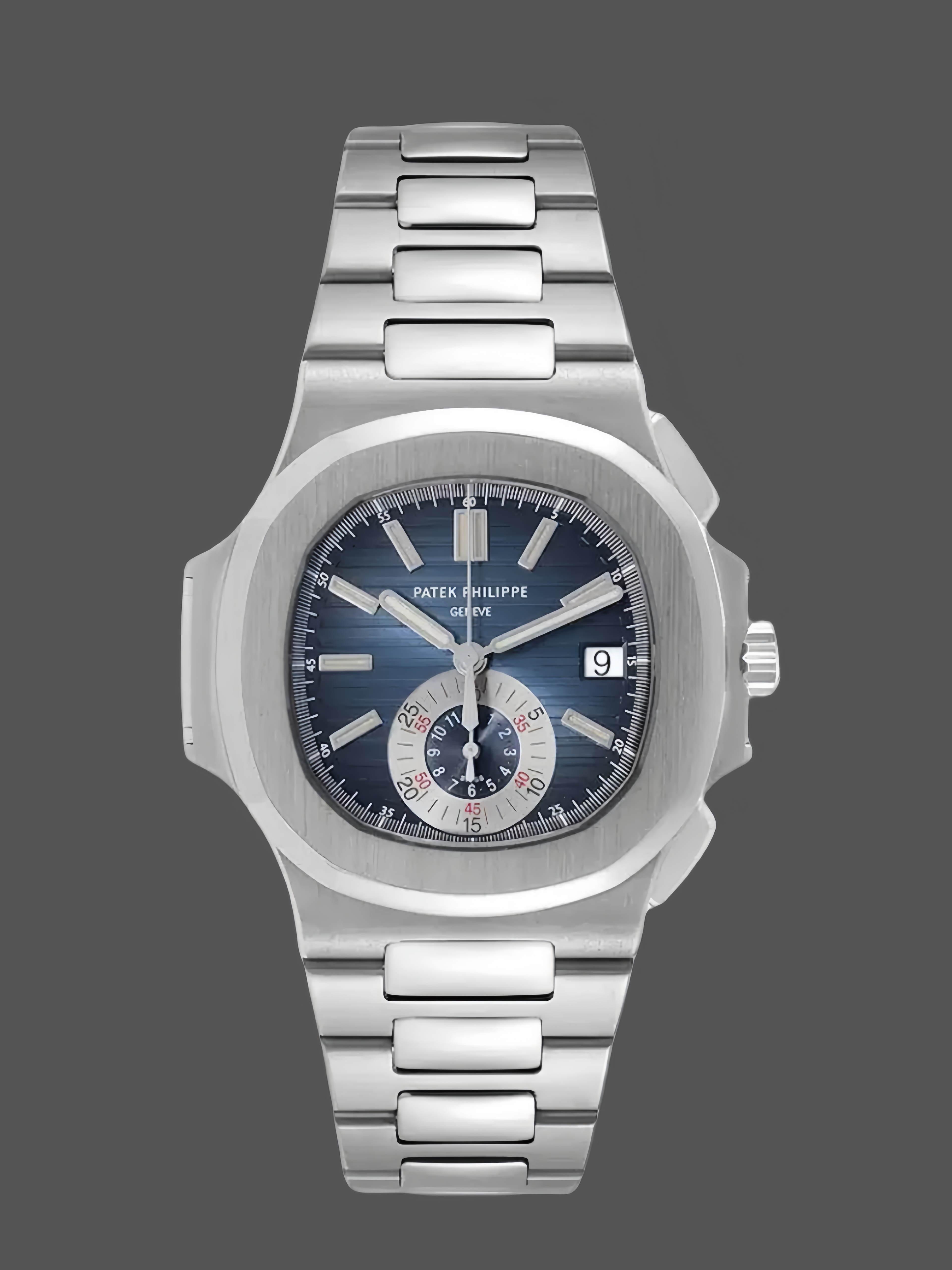 Patek Philippe Nautilus Chronograph Stainless Steel Blue Dial 5980 1A 001