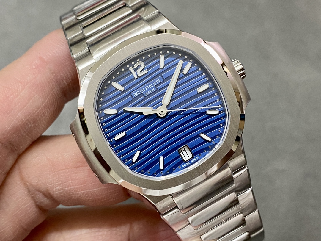Patek Philippe Ladies Nautilus Blue Dial and Grey Dial 7118 1A 001 35.2mm