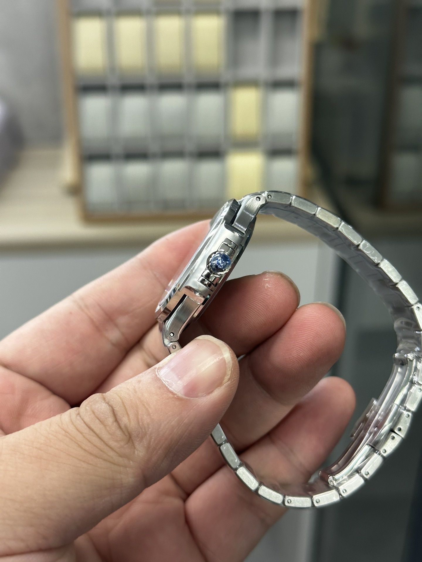 Patek Philippe Nautilus Ladies Stainless Steel Blue Dial 7118 1200A 001 35mm