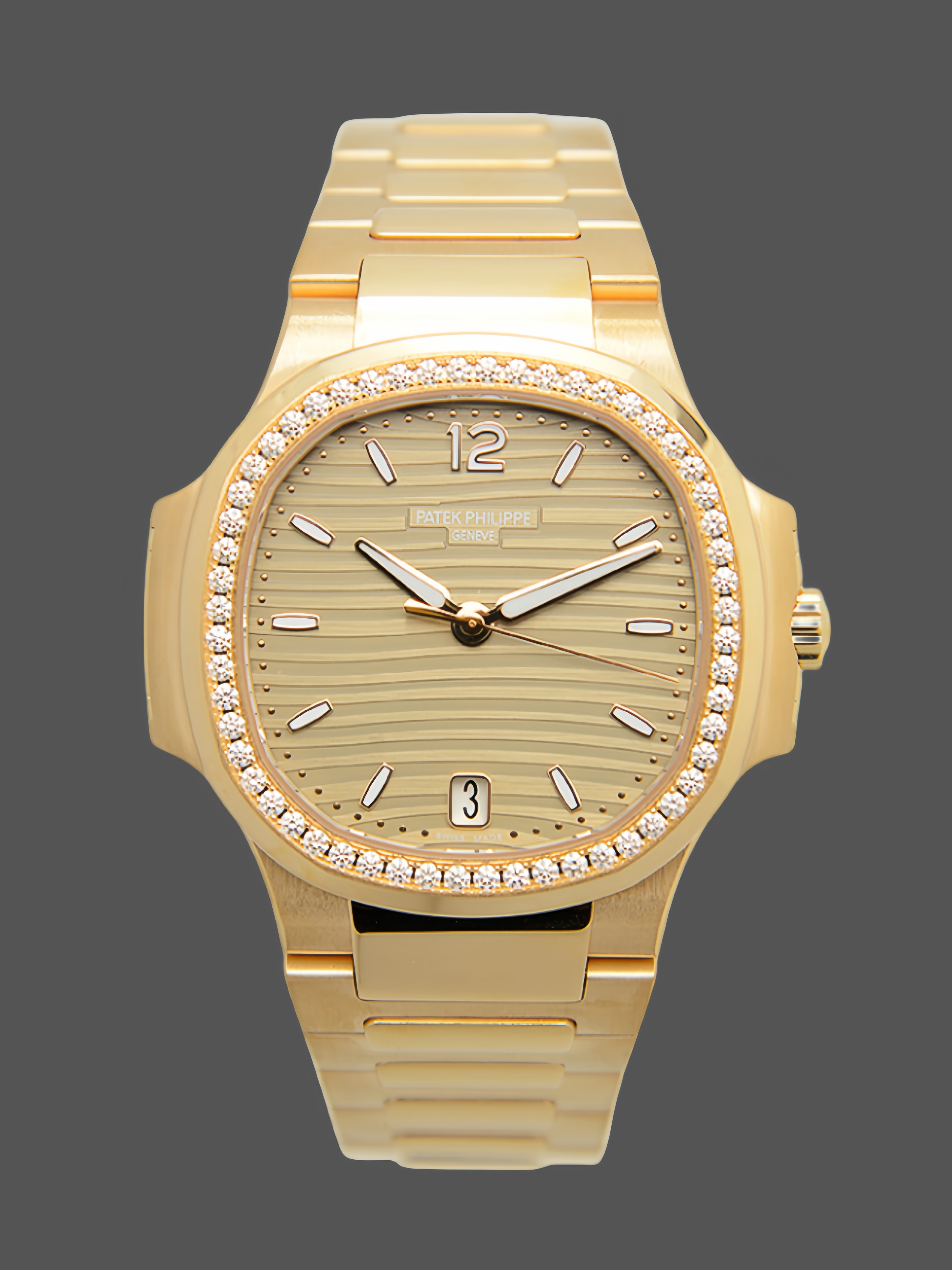 Patek Philippe Ladies Nautilus Golden Dial Rose Gold 7118 1200R 010