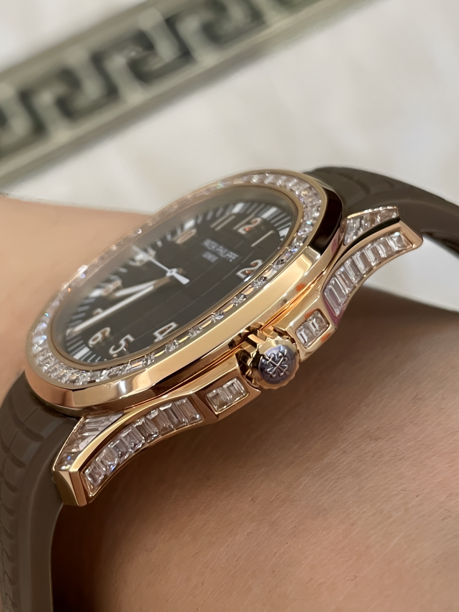 Patek Philippe Aquanaut 5167 300G 010 Black & Green & Brown 40mm