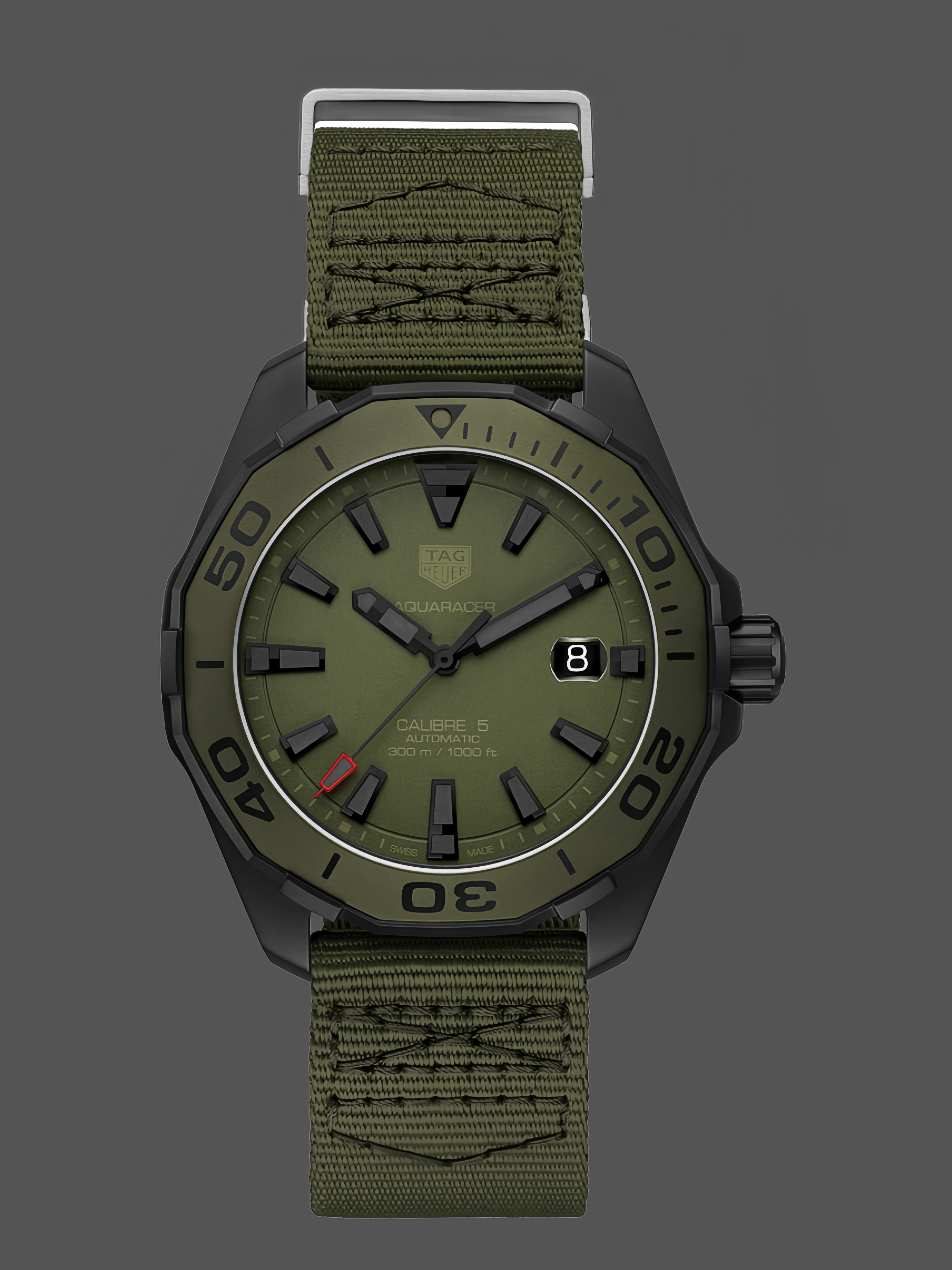 Tag Heuer Aquaracer Khaki Matte Dial Automatic WAY208E.FC8222 43mm