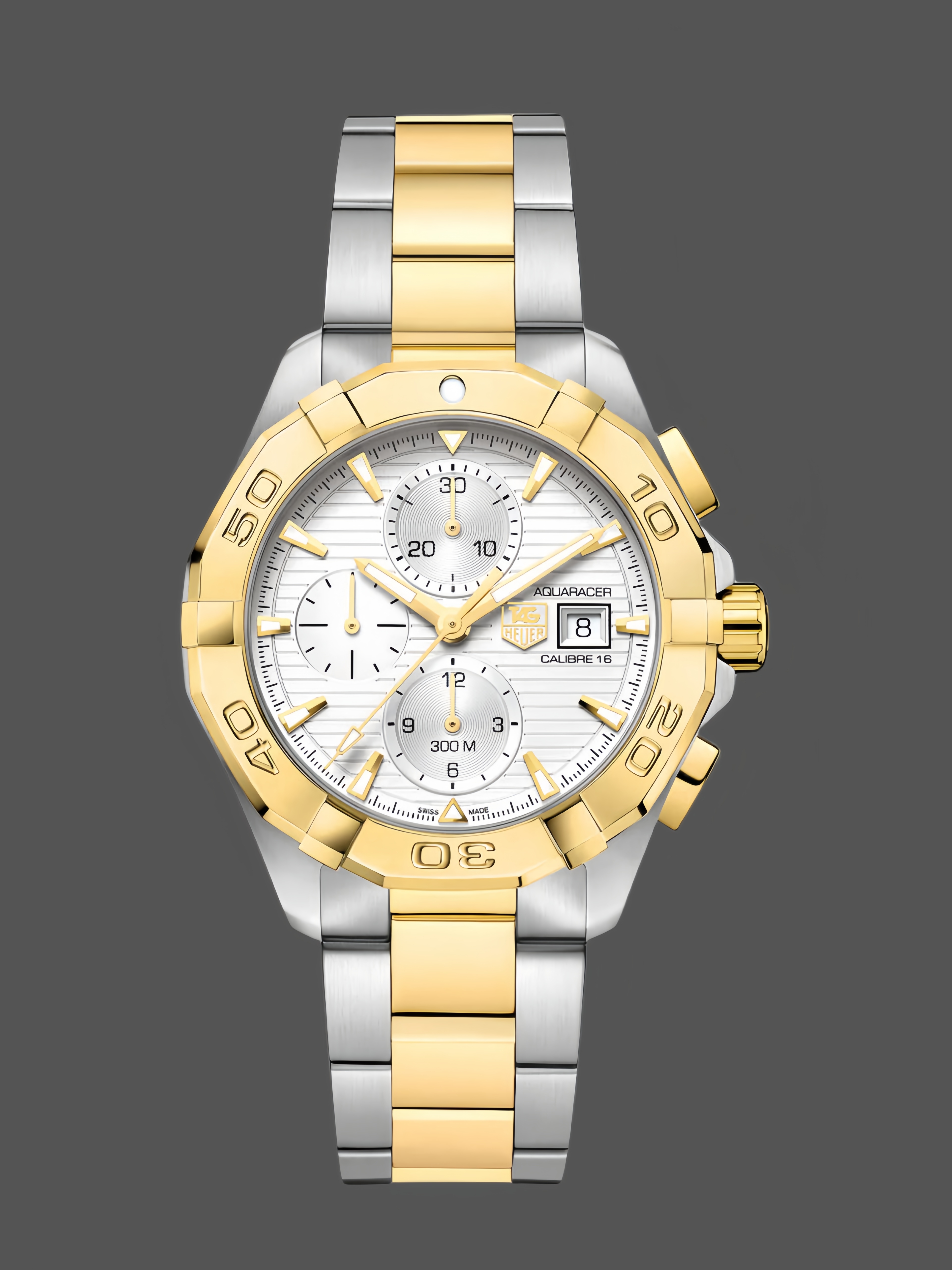 Tag Heuer Aquaracer Chronograph CAY2121.BB0923 43mm Gold/Silver