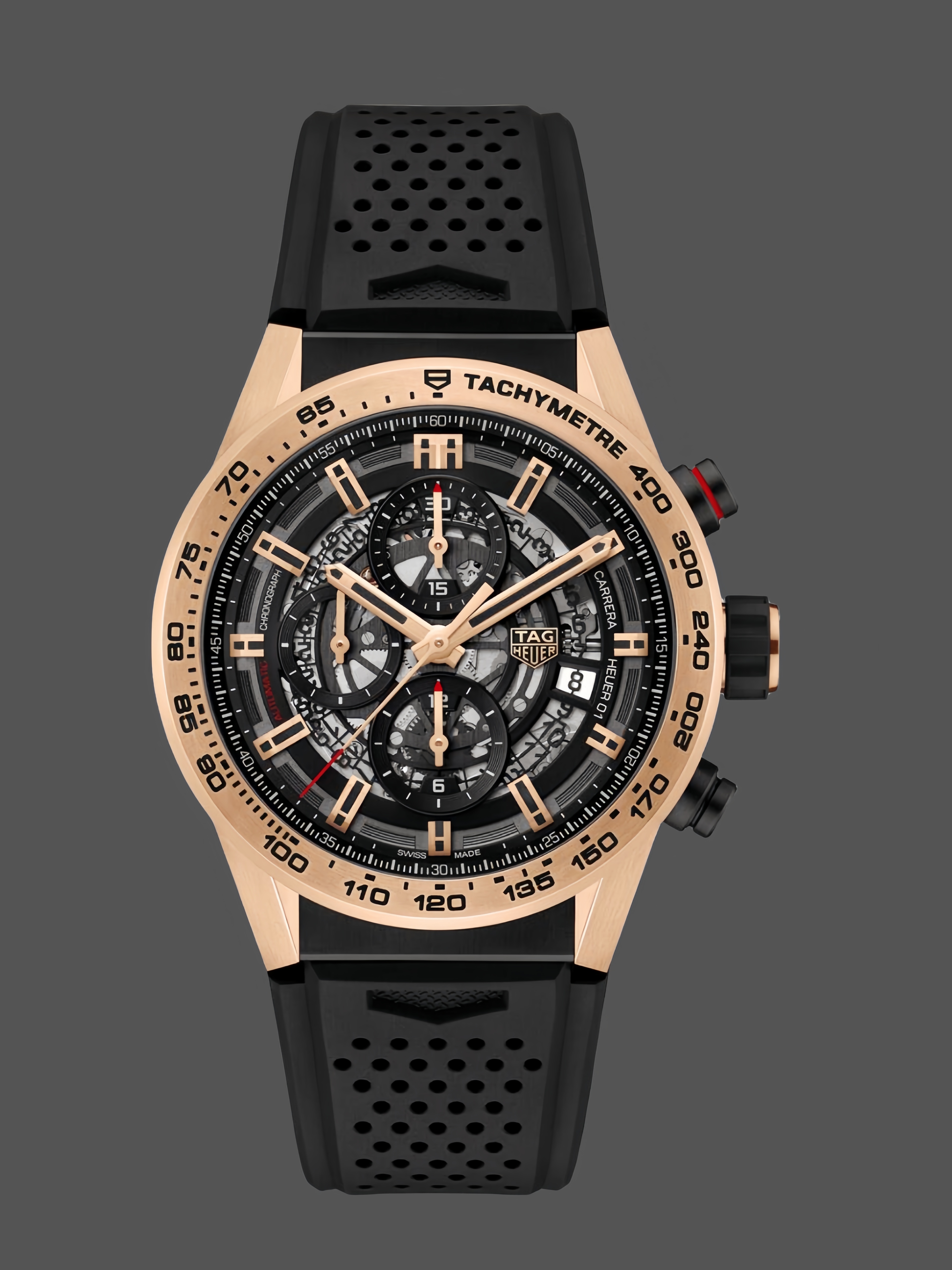 Tag Heuer Carrera Automatic Luxury Watch CAR205B.FT6087 45mm