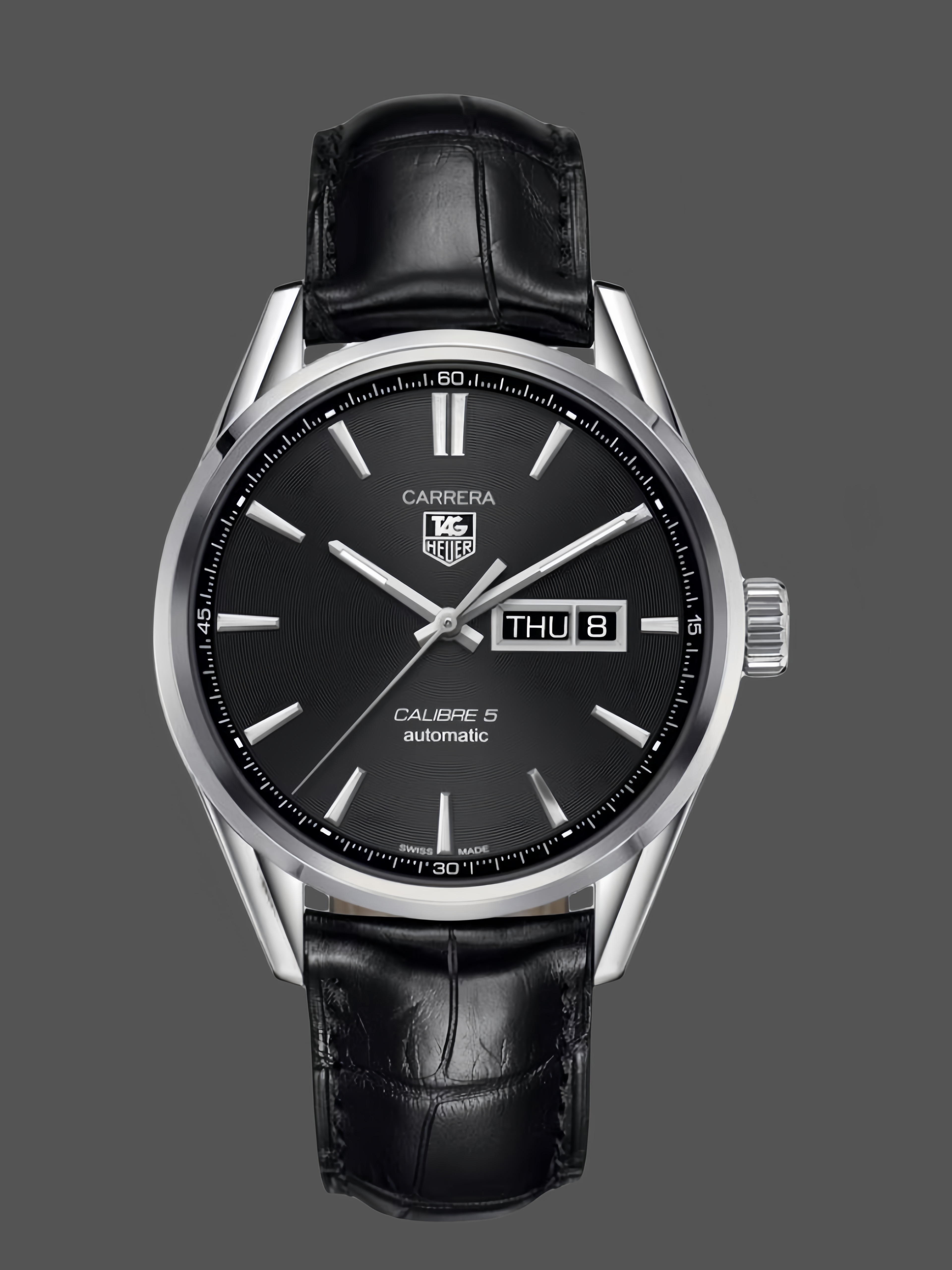Tag Heuer Carrera Calibre 5 Steel & Leather WAR201A.FC6266