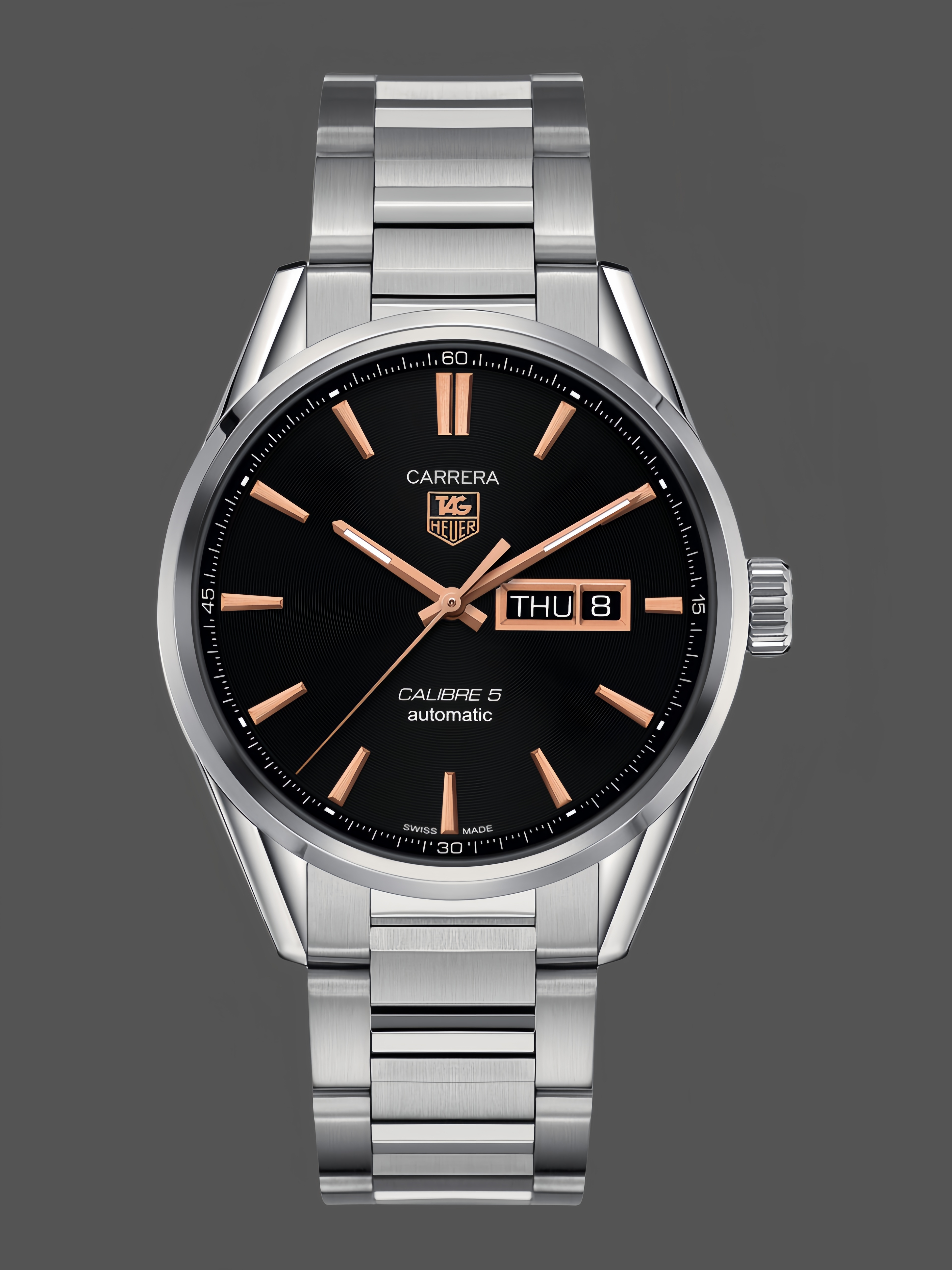 Tag Heuer Carrera Calibre 5 Black Dial WAR201C.BA0723 41mm