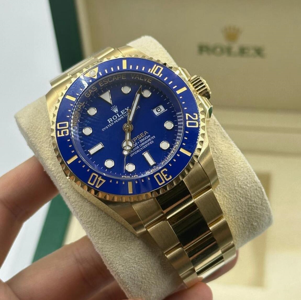 Rolex New 2024 Release Deepsea Gold Blue Dial 136668LB