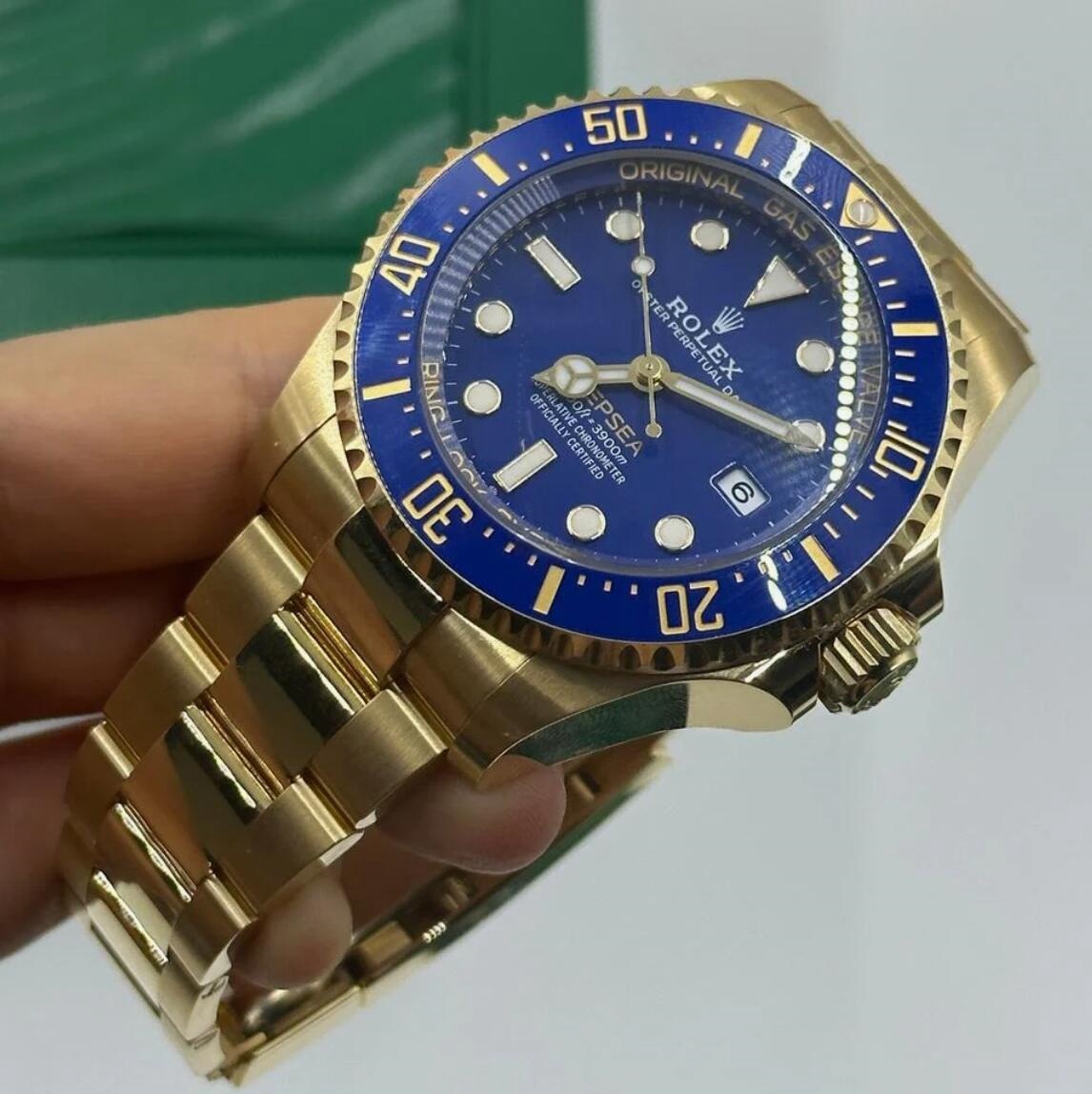 Rolex New 2024 Release Deepsea Gold Blue Dial 136668LB