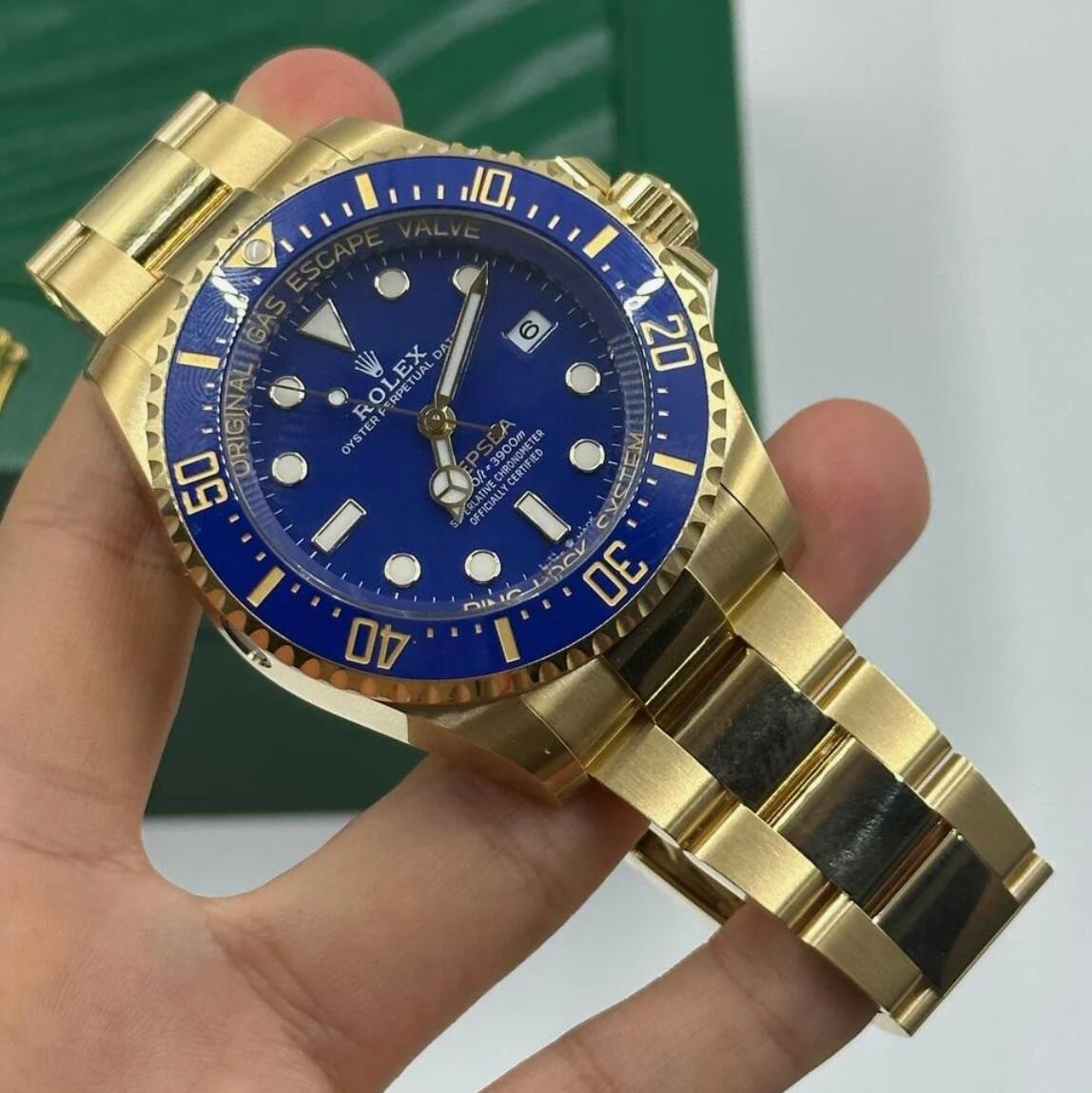Rolex New 2024 Release Deepsea Gold Blue Dial 136668LB