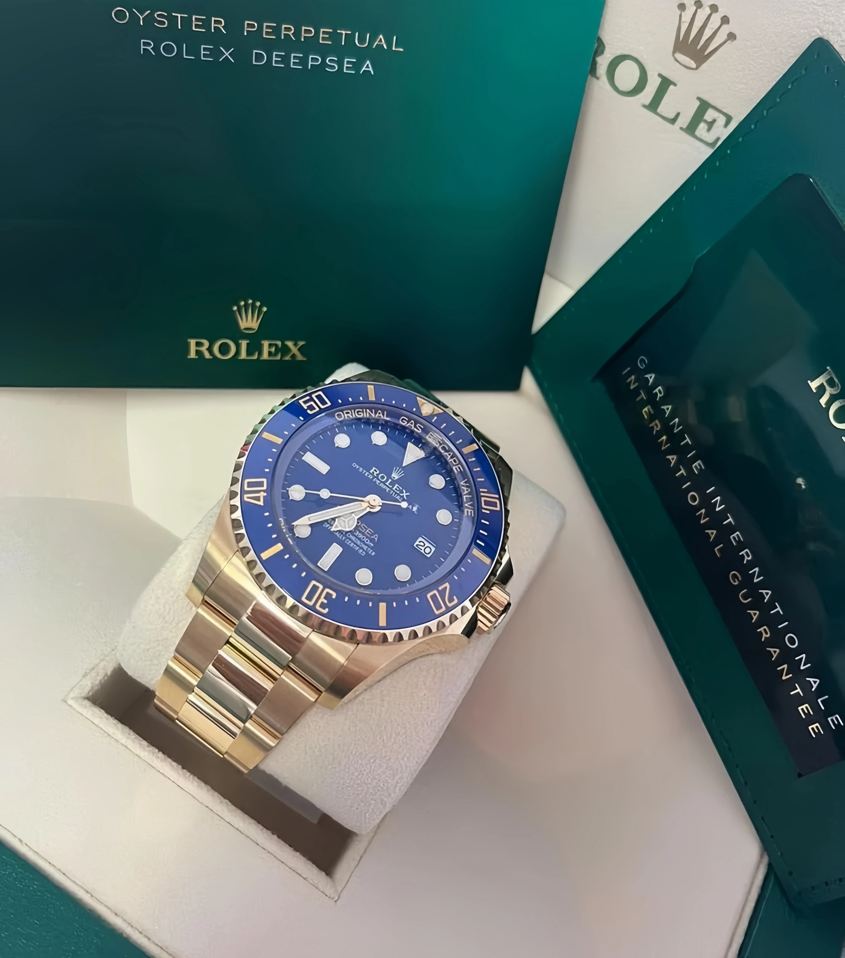 Rolex New 2024 Release Deepsea Gold Blue Dial 136668LB