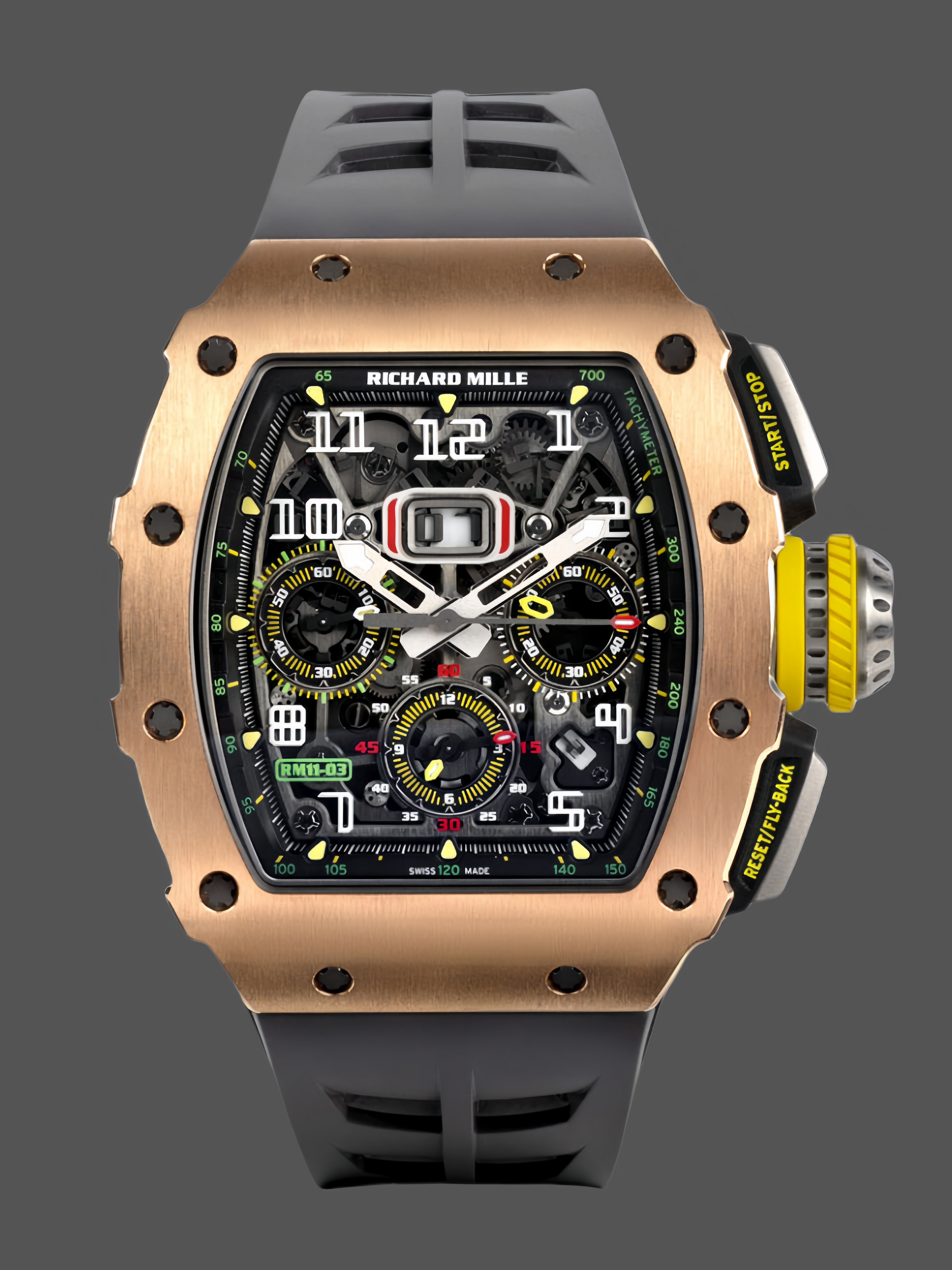 Richard Mille RM11-03 Carbon Automatic Flyback Chronograph Rose Gold