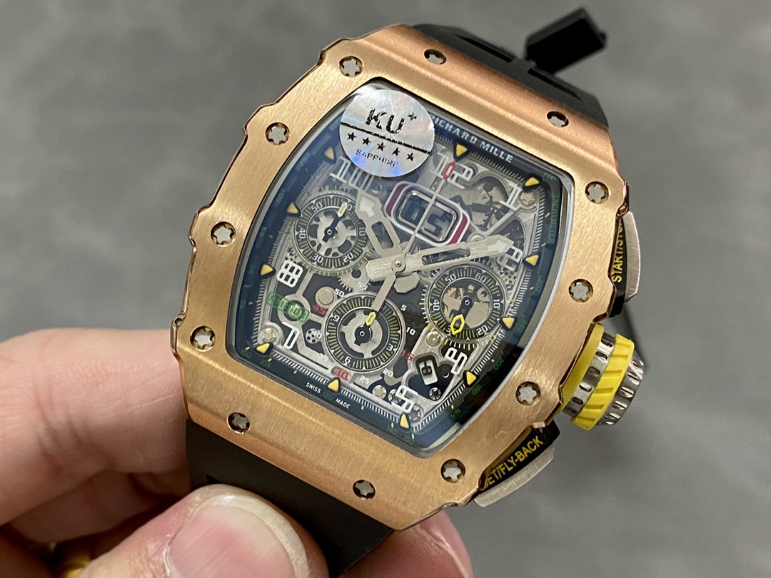 Richard Mille RM11-03 Carbon Automatic Flyback Chronograph Rose Gold