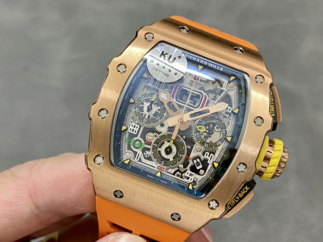 Richard Mille RM11-03 Orange Rubber Automatic Flyback Chronograph