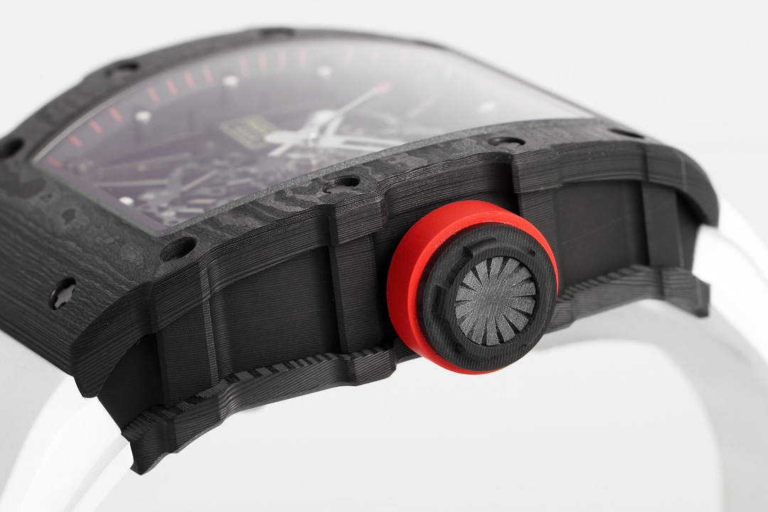 Richard Mille RM 035-02 Rafael Nadal NTPT Carbon on White Rubber Strap