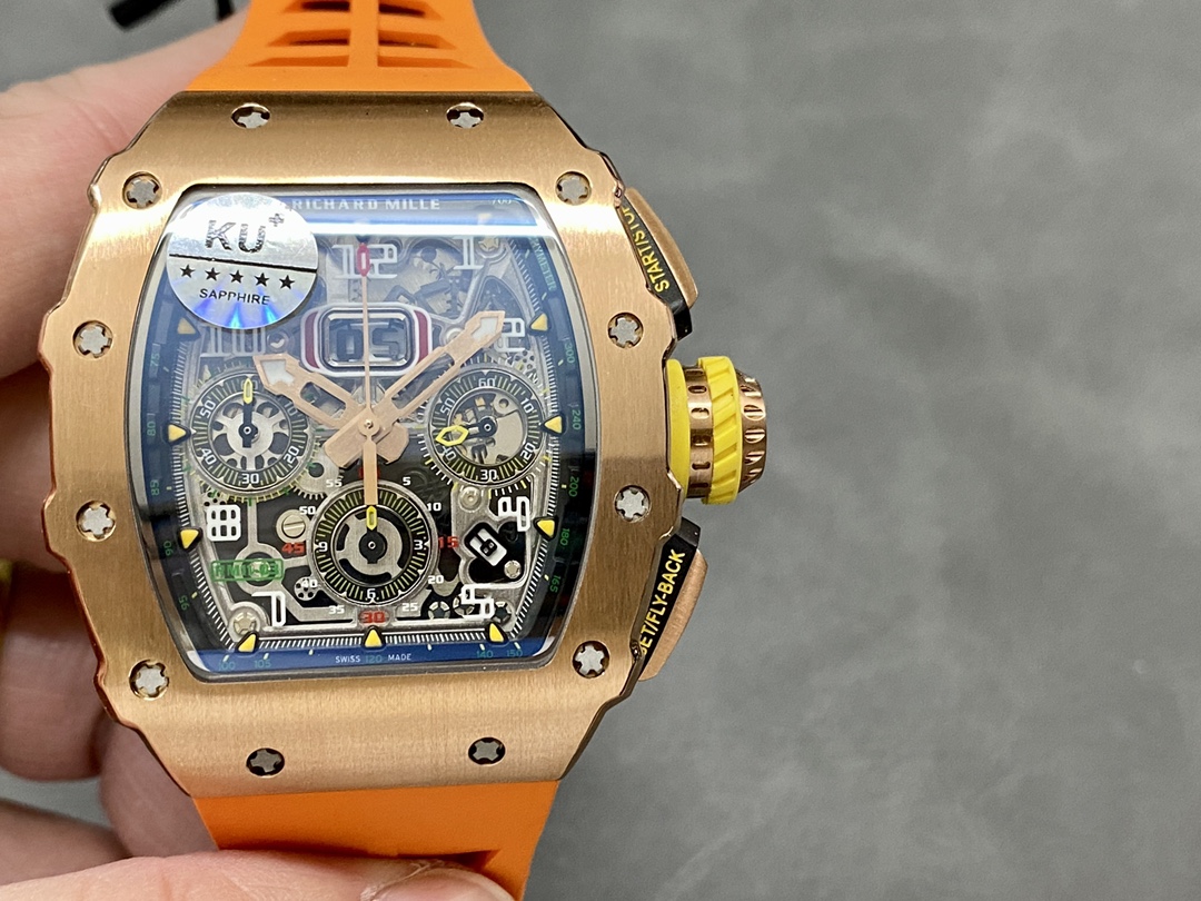 Richard Mille RM11-03 Orange Rubber Automatic Flyback Chronograph