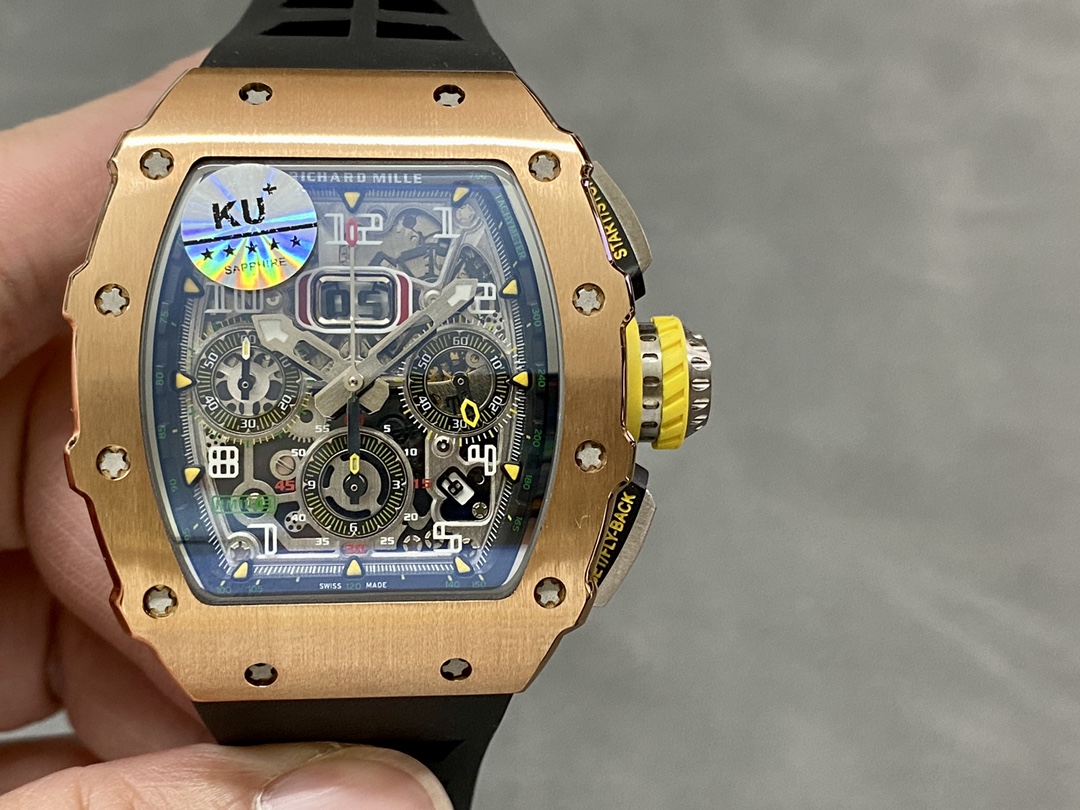 Richard Mille RM11-03 Carbon Automatic Flyback Chronograph Rose Gold