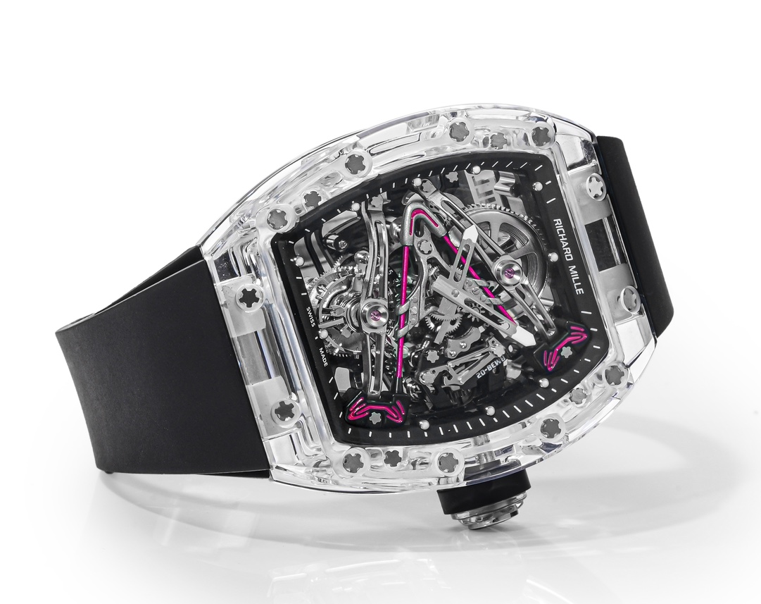 Richard Mille RM38-02 Tourbillon Movement Edition Crystal Black Rubber Strap