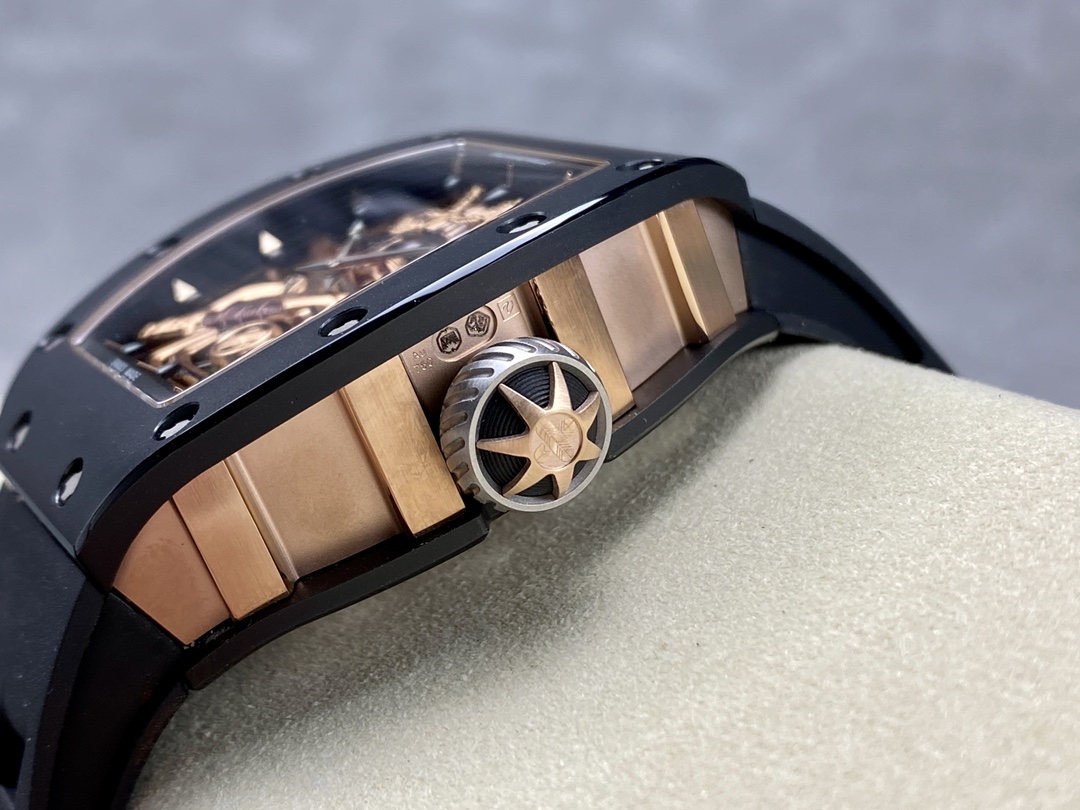 Richard Mille RM47 Edition Tourbillon Skeleton Black Ceramic Casing Watch