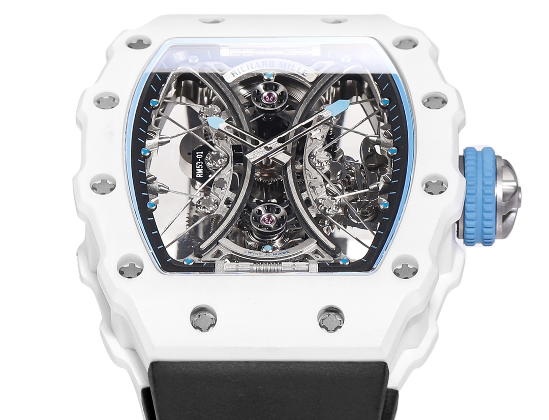 Richard Mille RM053-01 Pablo MacDonough Skeleton Dial Black Rubber Strap