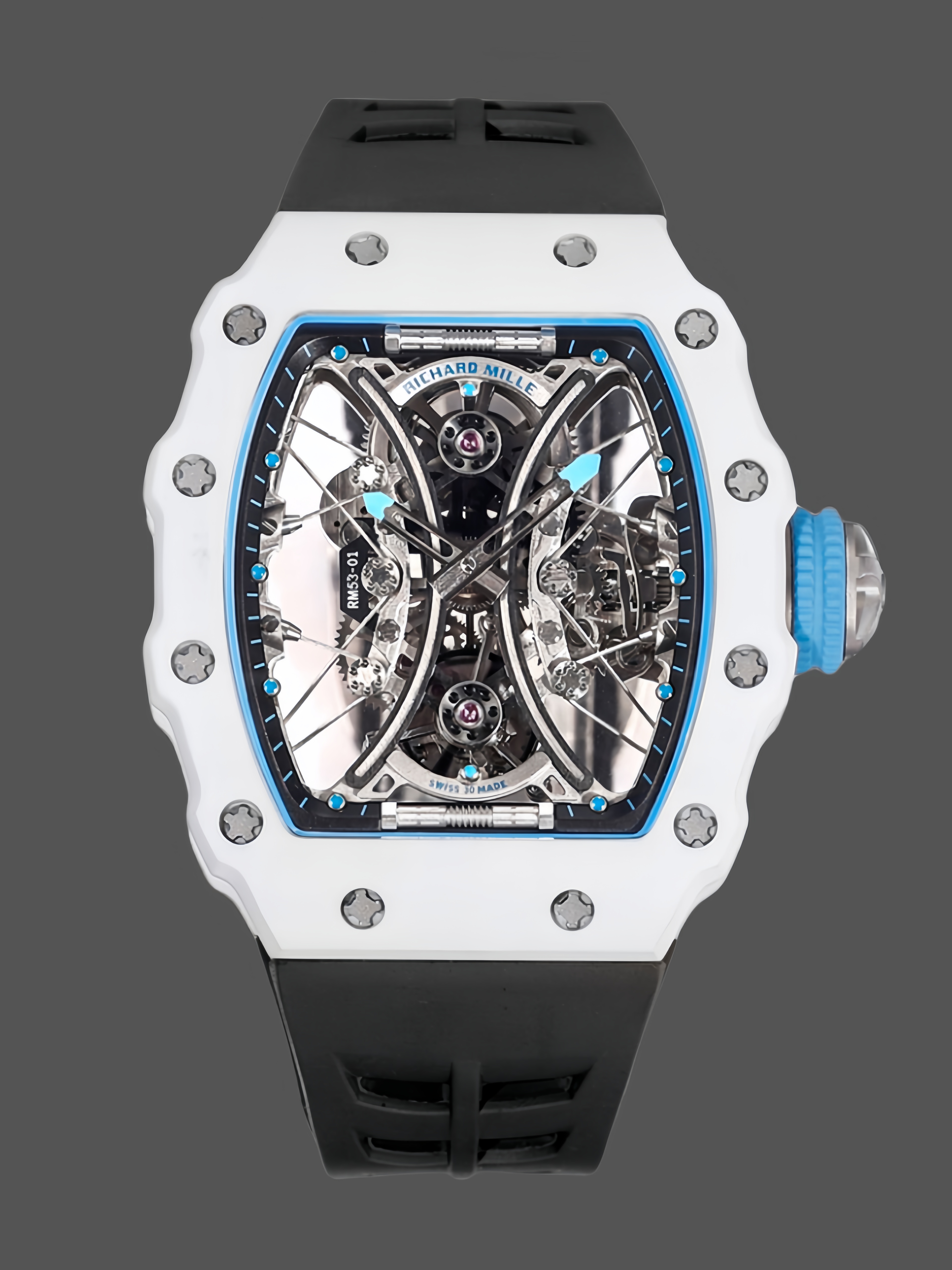 Richard Mille RM053-01 Pablo MacDonough Skeleton Dial Black Rubber Strap