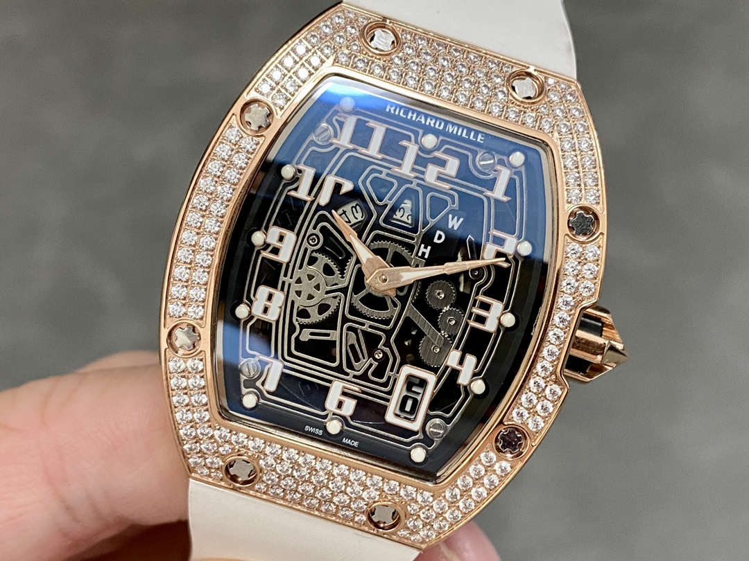Richard Mille RM67-01 RG Automatic Winding Extra-Thin Medium Diamond Watch