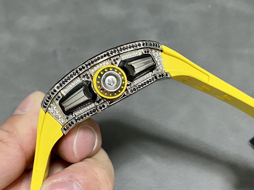 Richard Mille RM 011 03 Stainless Steel & 18K Gold Diamond Bezel