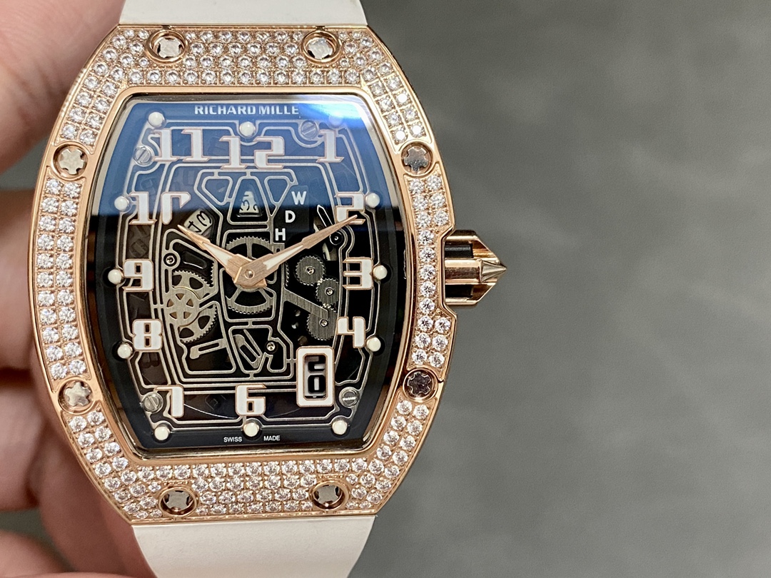 Richard Mille RM67-01 RG Automatic Winding Extra-Thin Medium Diamond Watch