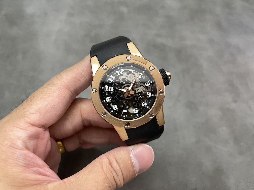 Richard Mille RM 63 01 Automatic Winding Dizzy Hands Rose Gold Watch