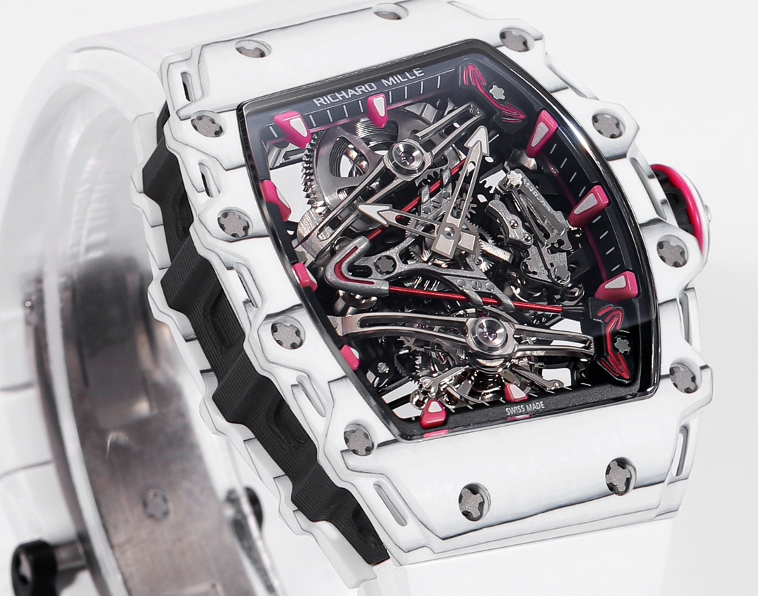 Richard Mille RM 38 02 Bubba Watson Tourbillon White Case Rubber & Fabric Strap