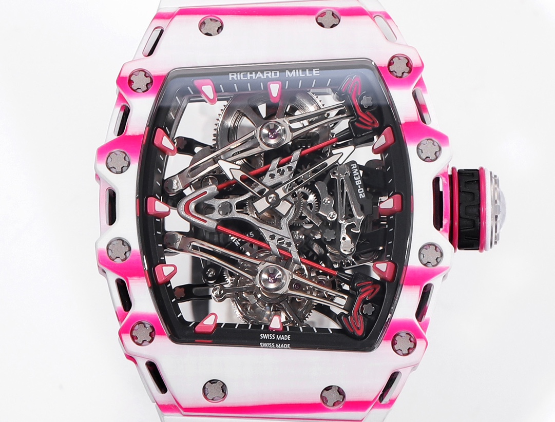 Richard Mille RM 38 02 Bubba Watson Tourbillon Rubber Strap & Fabric Strap