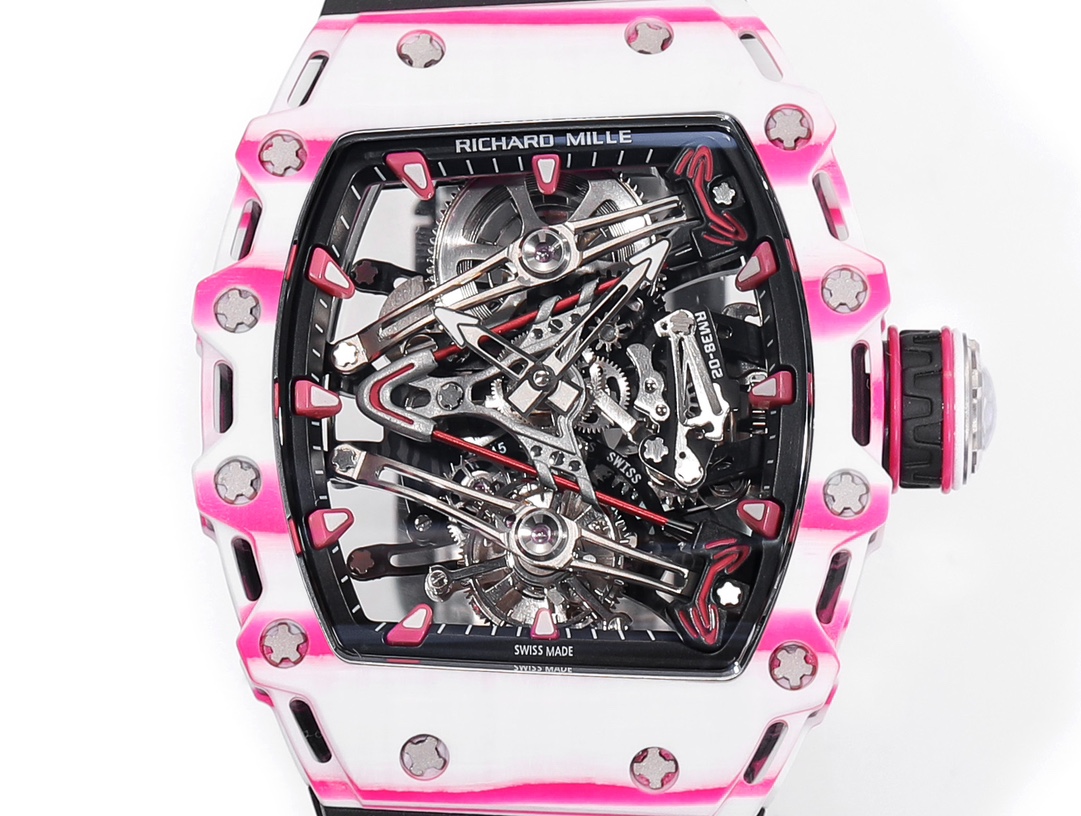 Richard Mille RM 38 02 Bubba Watson Tourbillon Rubber Strap & Fabric Strap