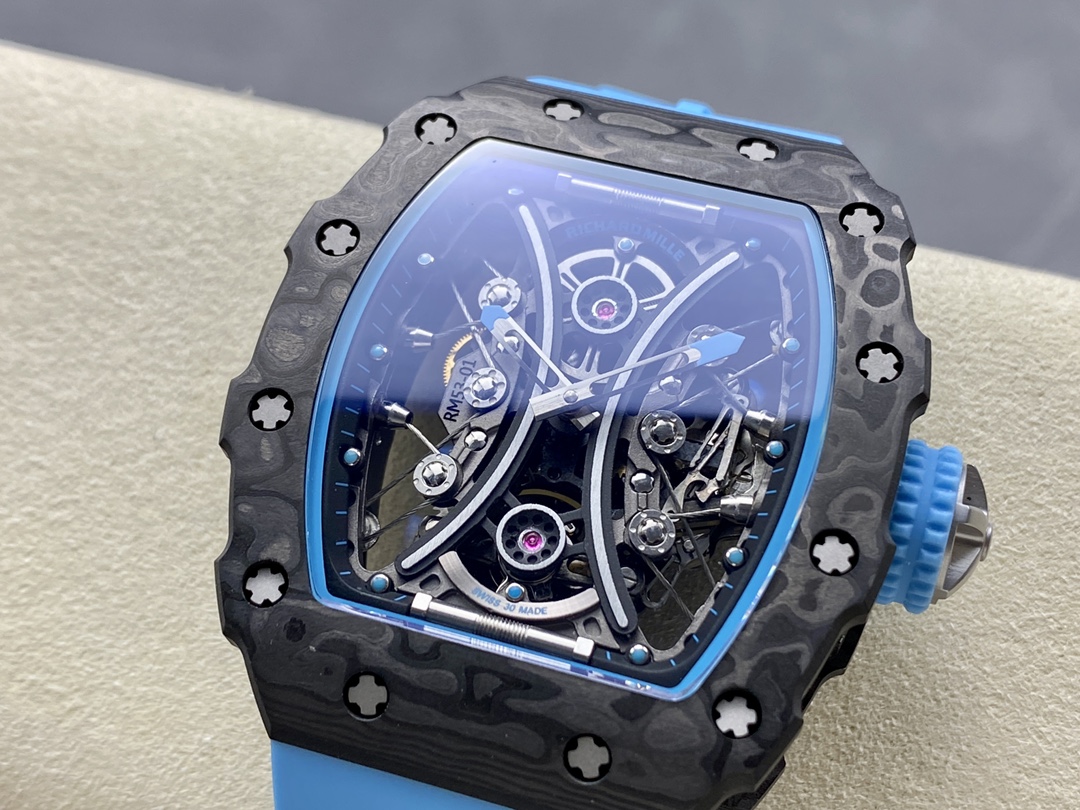 Richard Mille RM 53-01 Tourbillon Pablo Mac Donough Blue Rubber Strap