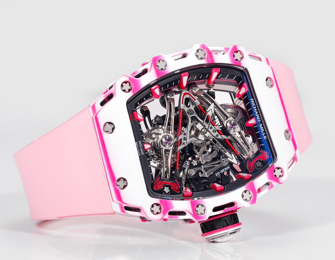 Richard Mille RM 38 02 Bubba Watson Tourbillon Pink Rubber Strap