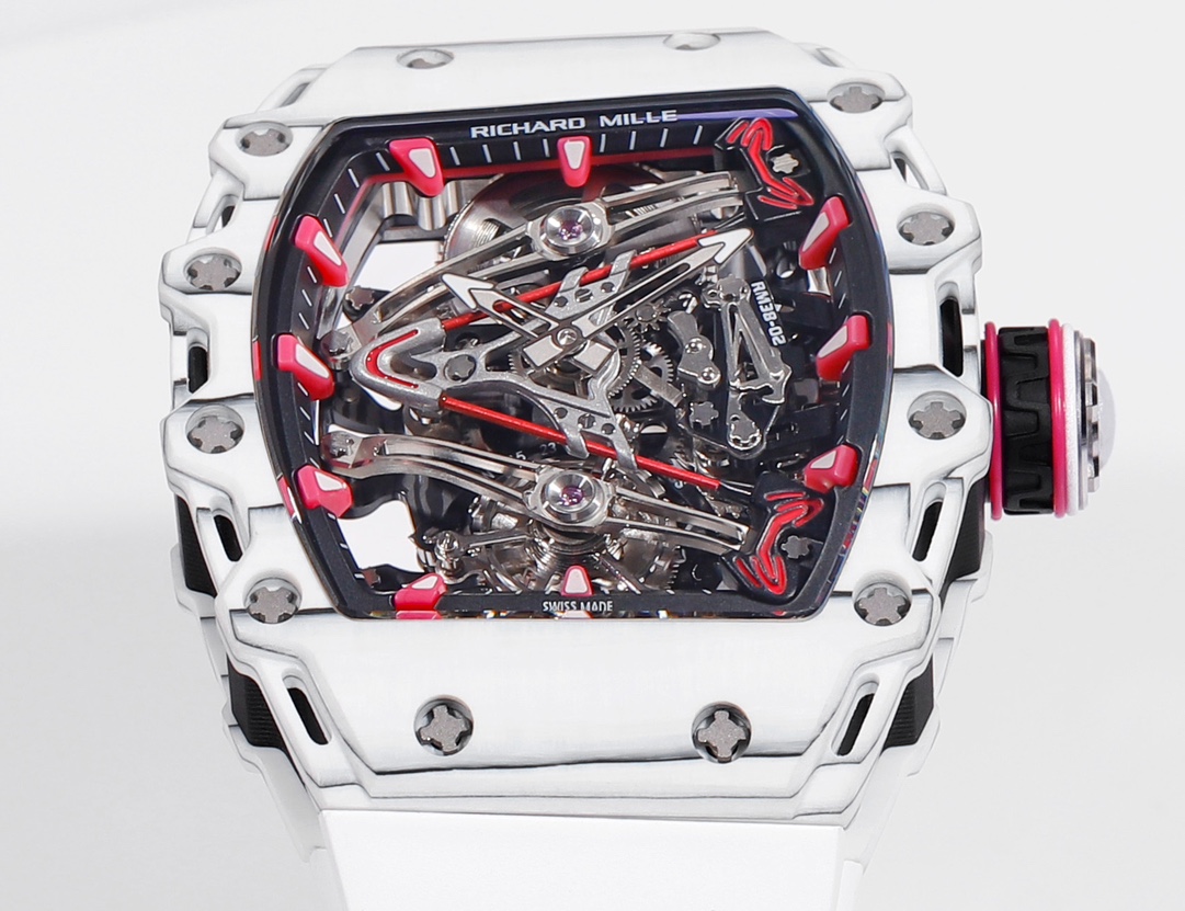 Richard Mille RM 38 02 Bubba Watson Tourbillon White Case Rubber & Fabric Strap