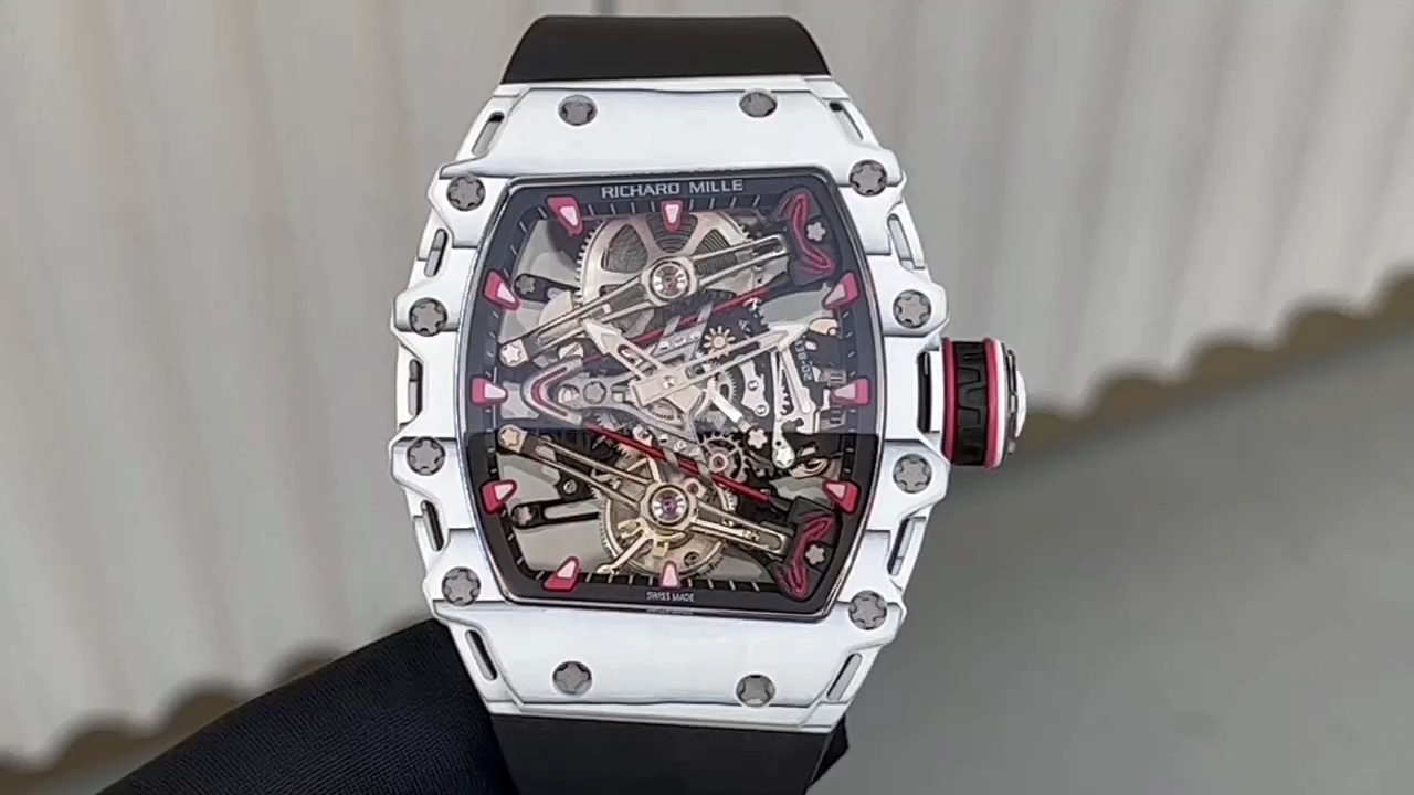 Richard Mille RM 38 02 Bubba Watson Tourbillon White Case Rubber & Fabric Strap